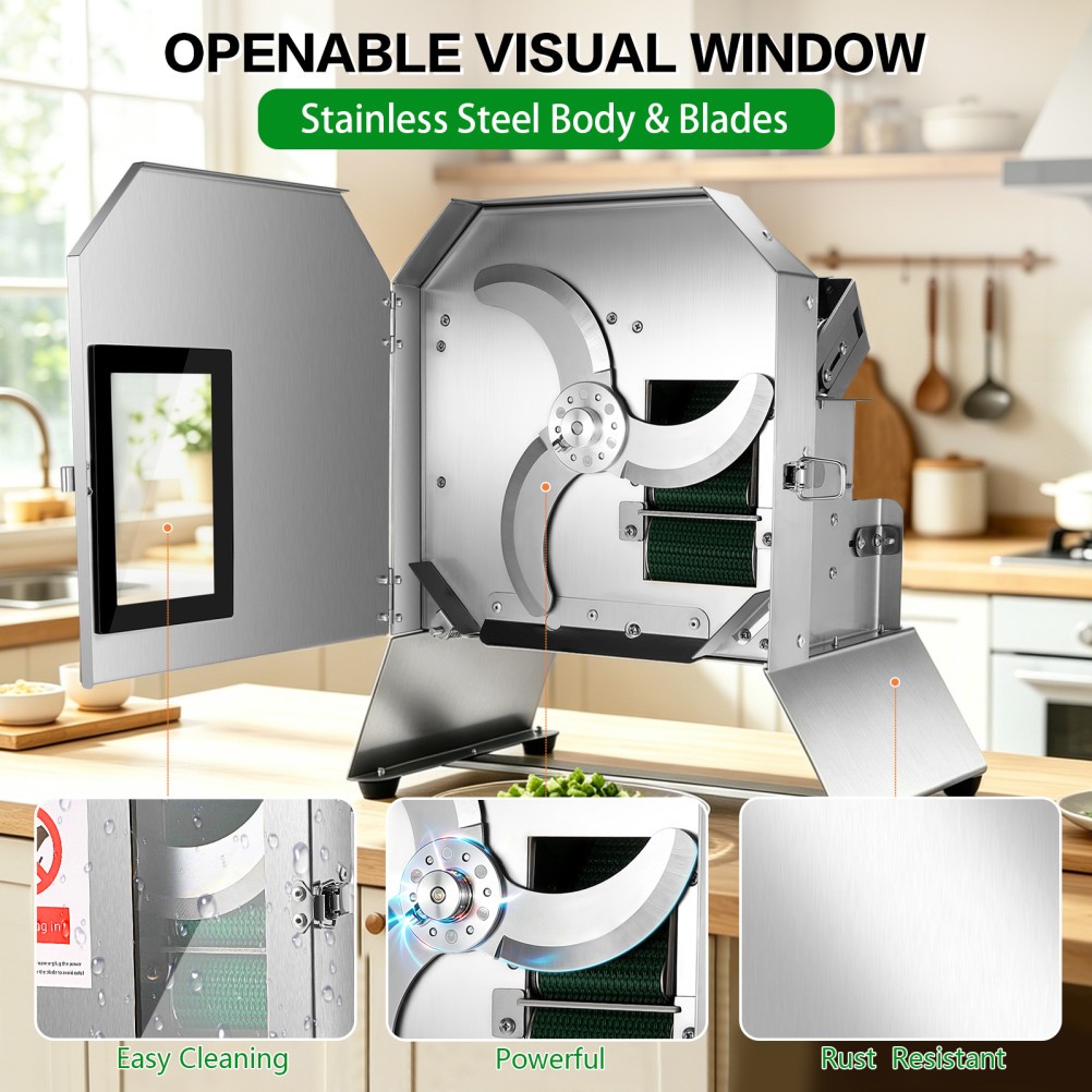 Electric Chopping Machine Green Onion Segment Cutter Commercial Vegetable Cutter