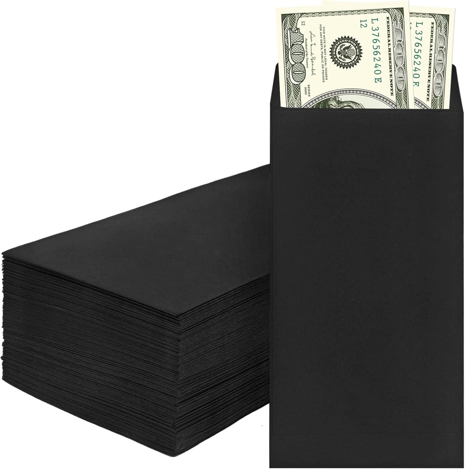200 Pack Cash Envelopes for Budgeting, 6.7 x 3.5 Inch | Large Pack of Self-Ad…