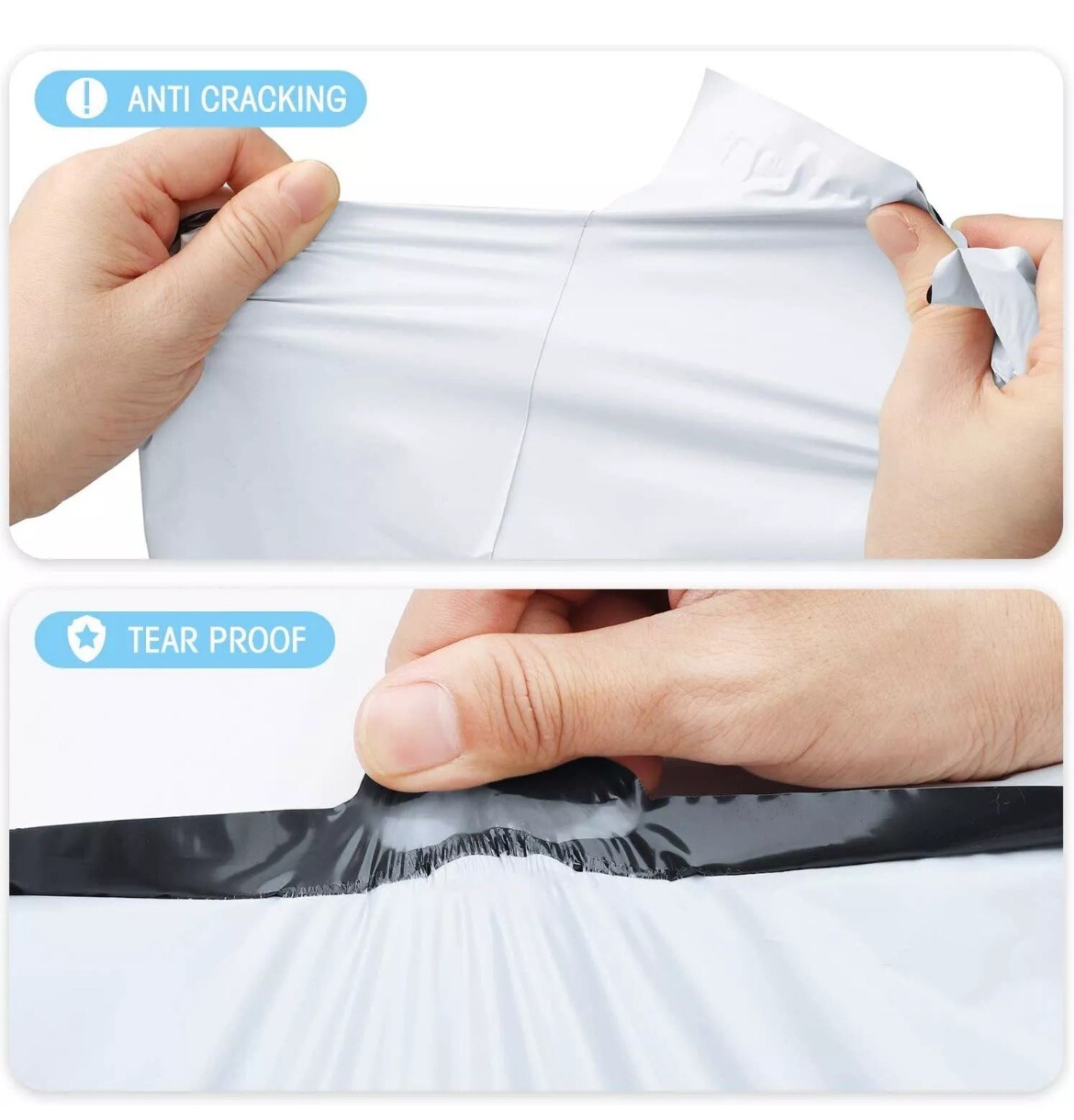 Poly Mailers Shipping Bags 7.5 x 10.5 100 Pieces / Count