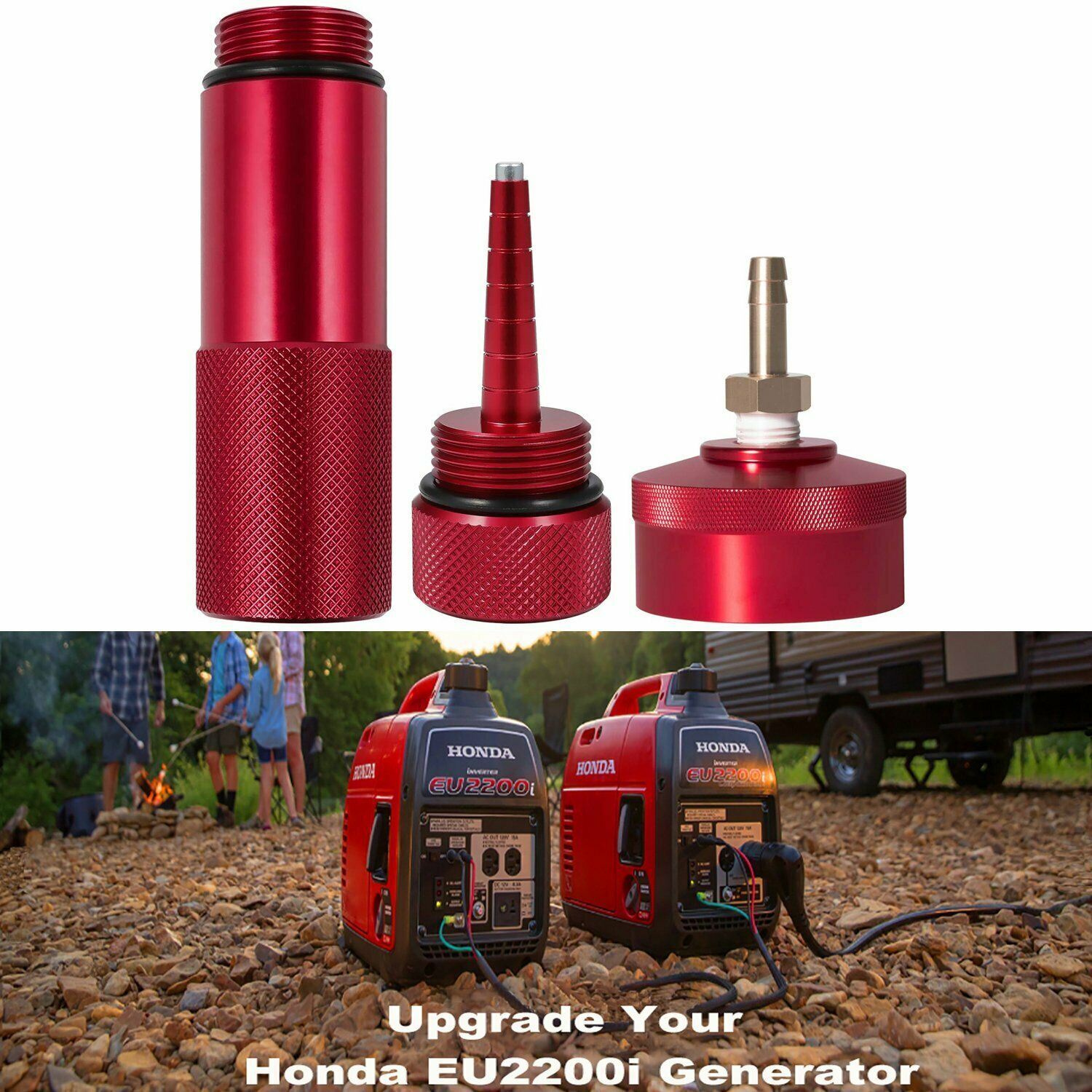 Extended Run Gas Cap Hose Oil Funnel Dipstick Kit For Honda Generator EU2200i✨💖