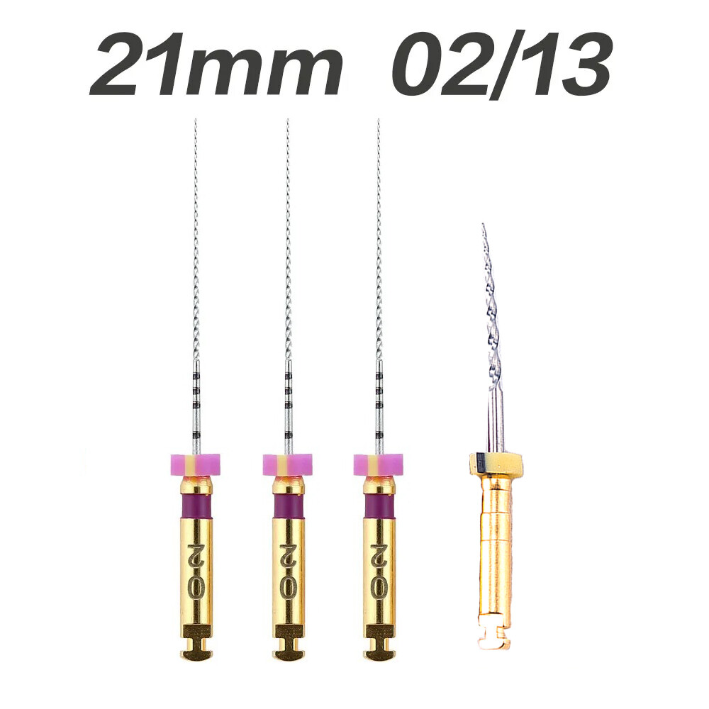 4Pc Endodontic Glide Path Files Dental Endo NITI Rotary File 25/21mm #13 02Taper