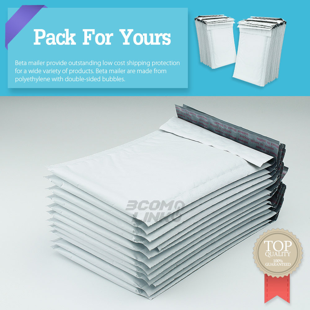#0 6×10 (6×9) Poly Bubble Mailer Padded Envelope Shipping Bag 25,50,100,250 Pcs
