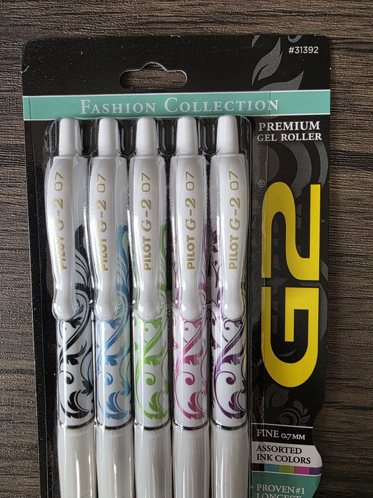 PILOT G2 (5 Pack) Assorted Colors Fashion Fine 0.7mm Retractable Gel Roller Pens