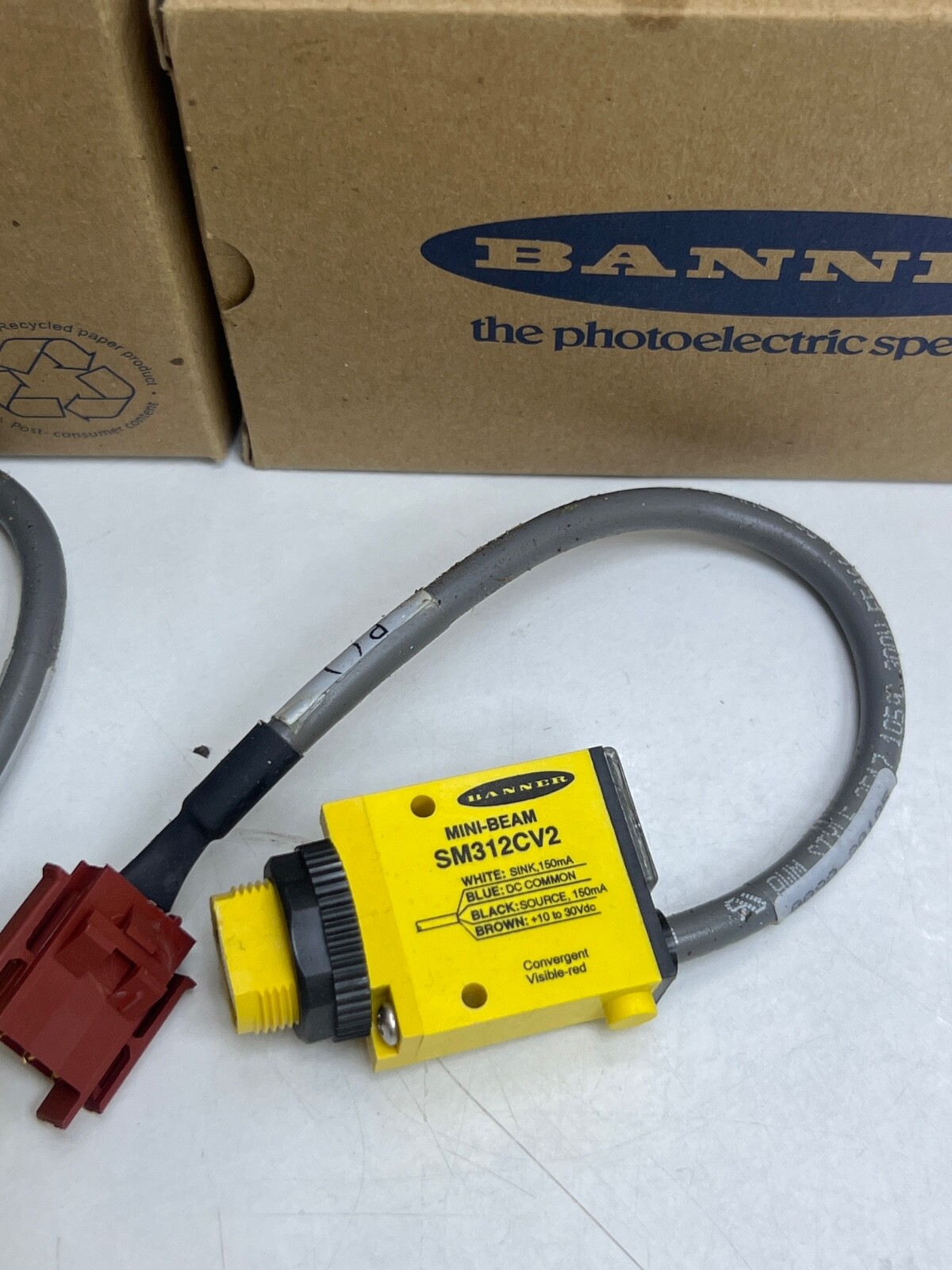 (LOT 2 PCS) BANNER SM312CV2 SENSOR