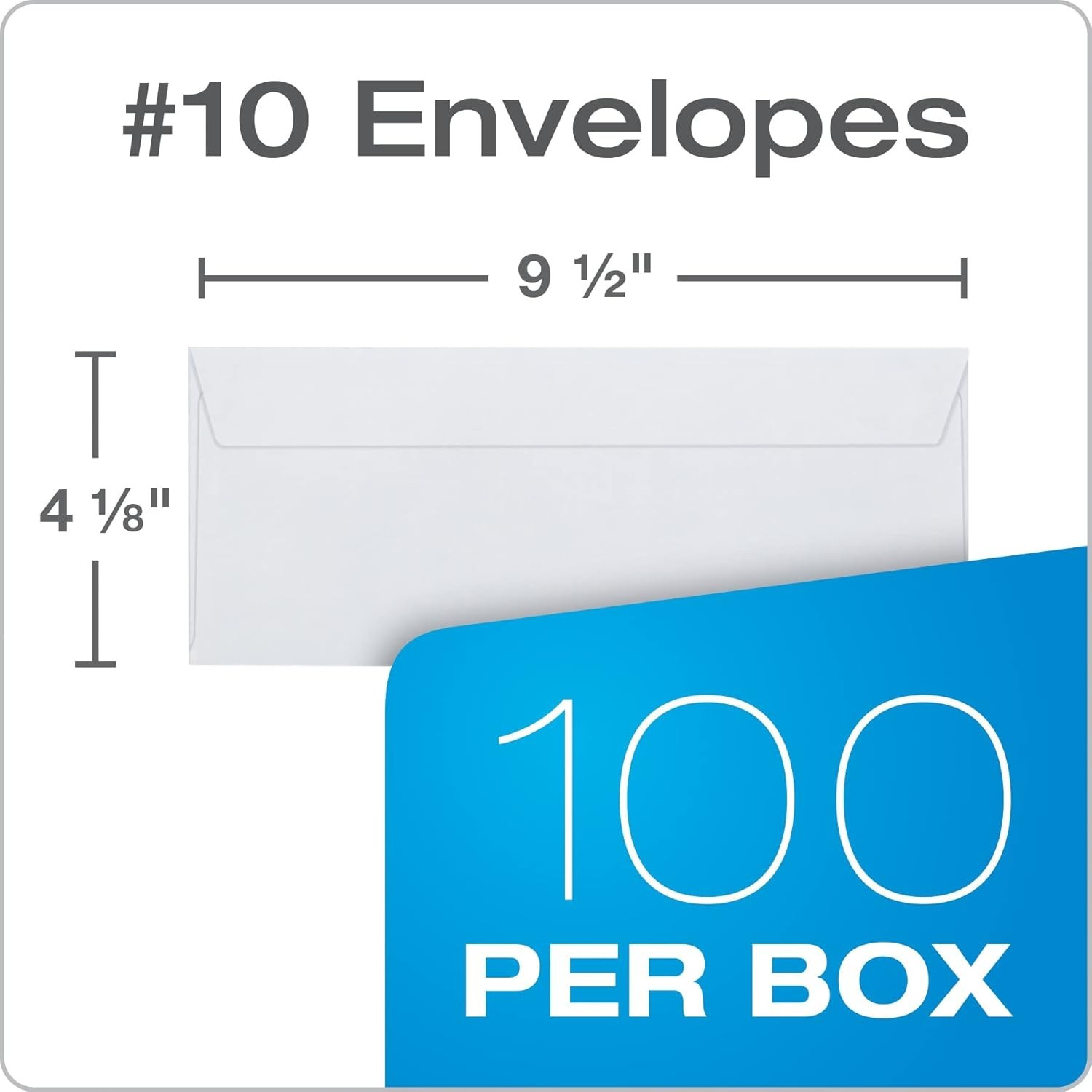 Quality Park Security Envelopes 4-1/8″ x 9-1/2″ – 100 Count, Self-Seal & Secure