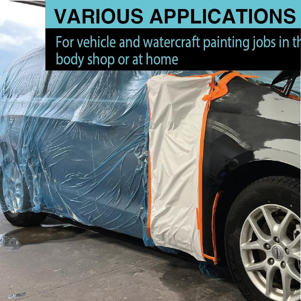 LAUCO MAXIFILM 20ft x 250 ft Roll of Blue Overspray Paintable Plastic Sheeting