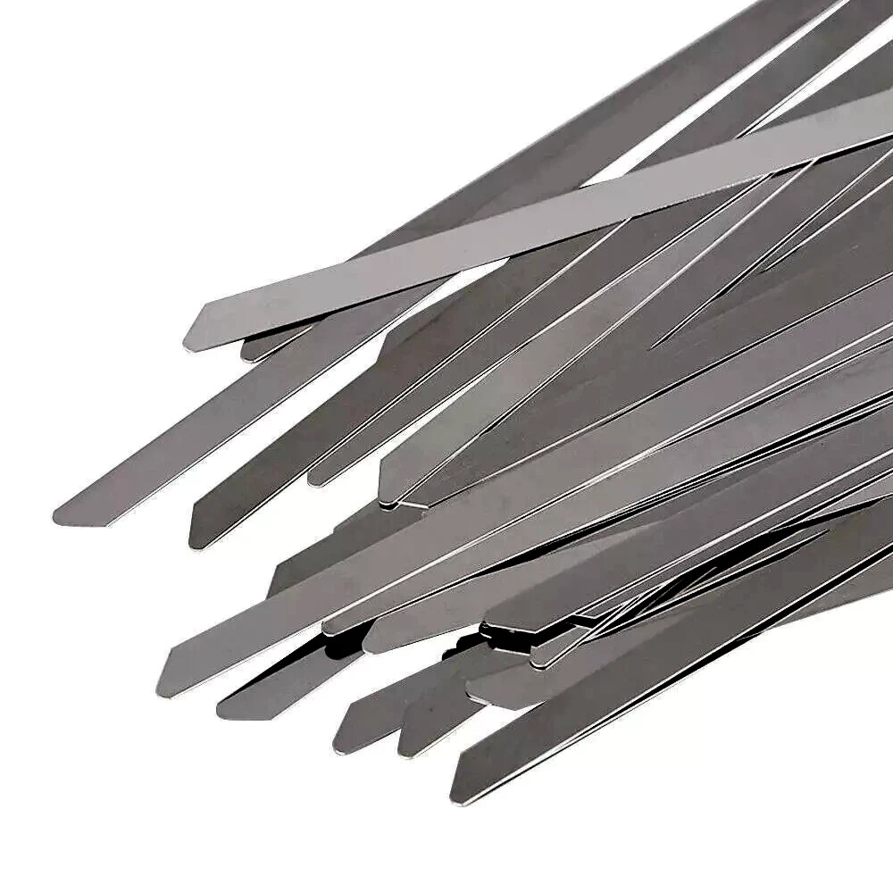 Metal Zip Ties 304 Stainless Steel Heavy Duty Cable 198-400lb 8″ 12″ 18 24″ 36″