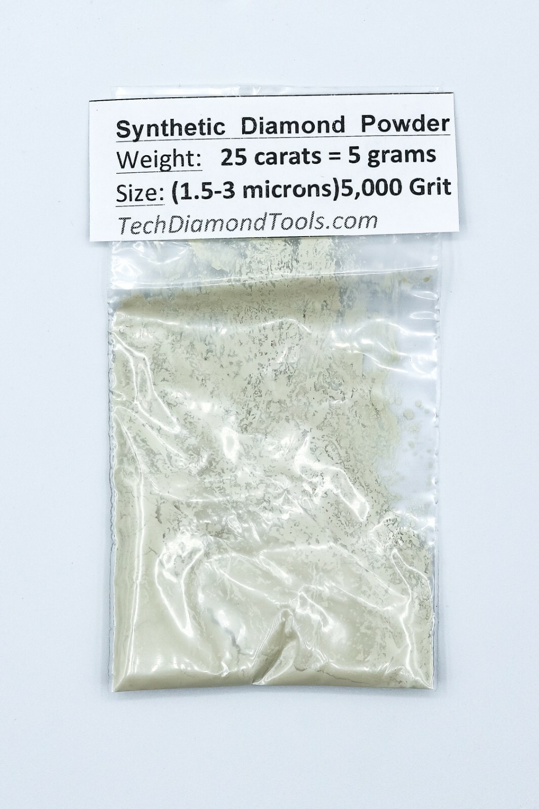 TechDiamondTools Diamond Powder 5,000 Grit 1.5-3 Microns, 25 cts = 5 Grams