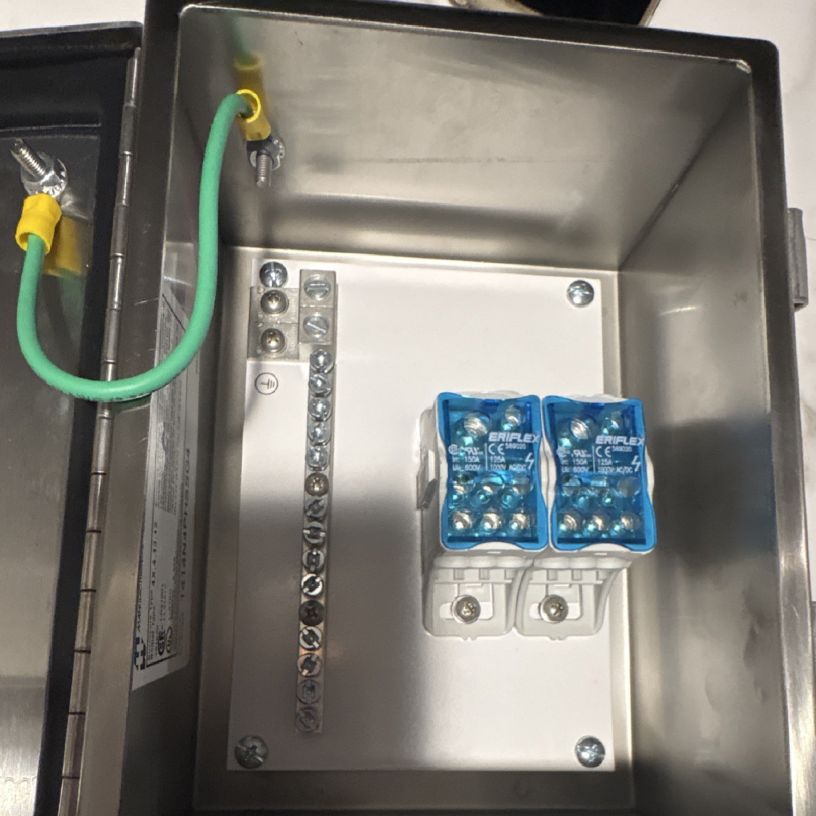 Hammond Stainless Steel JIC Box 1414N4PHSSG4 Electrical Enclosure with Panel