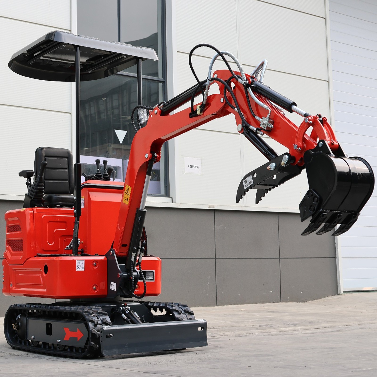 1.4Ton Mini Excavator Kubota EPA Hydraulic Thumb 5Attachments US Stock Free Ship