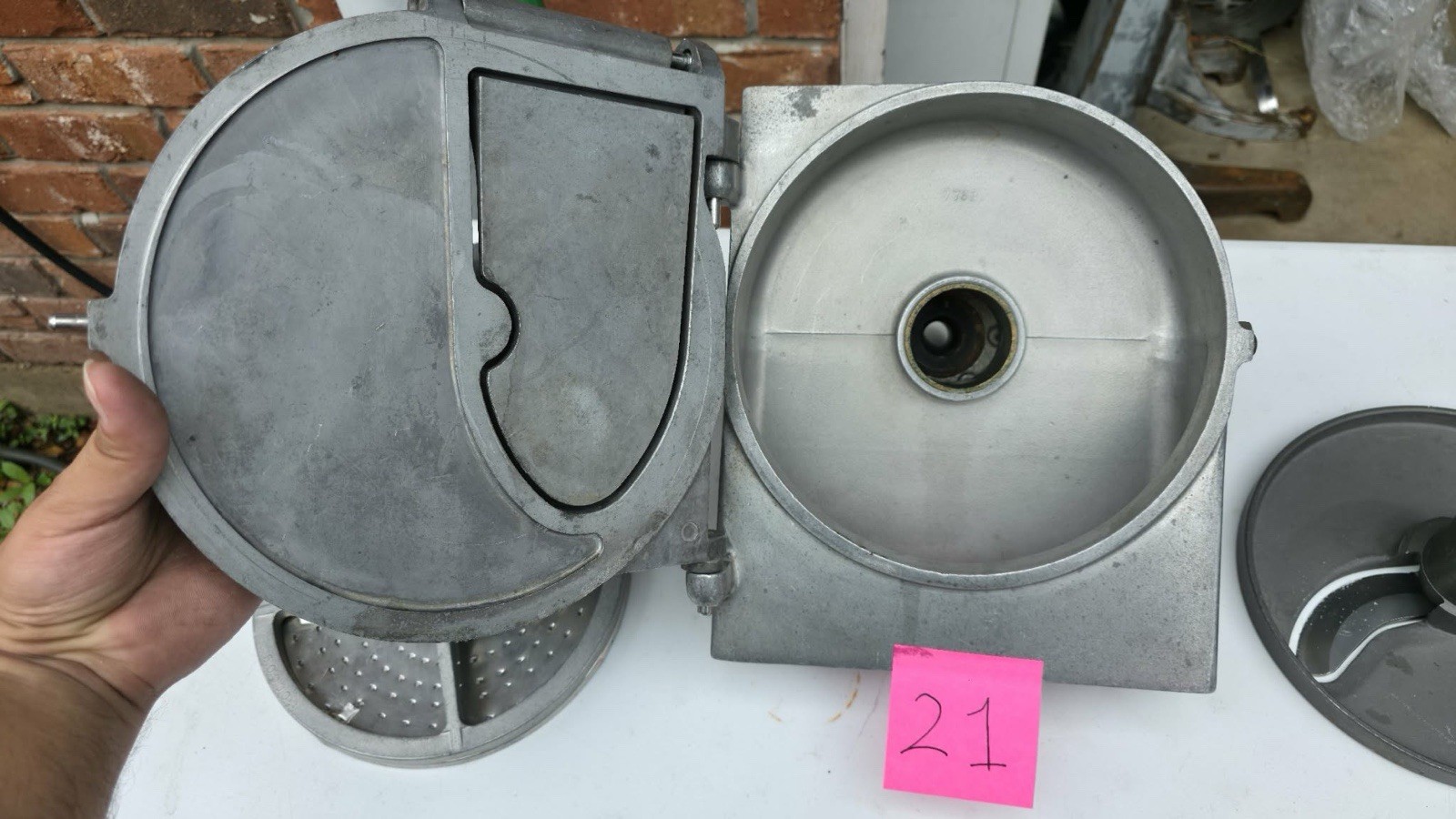 Hobart Pelican Head Mixer Attachment Shredder Grater Slicer Lot 21