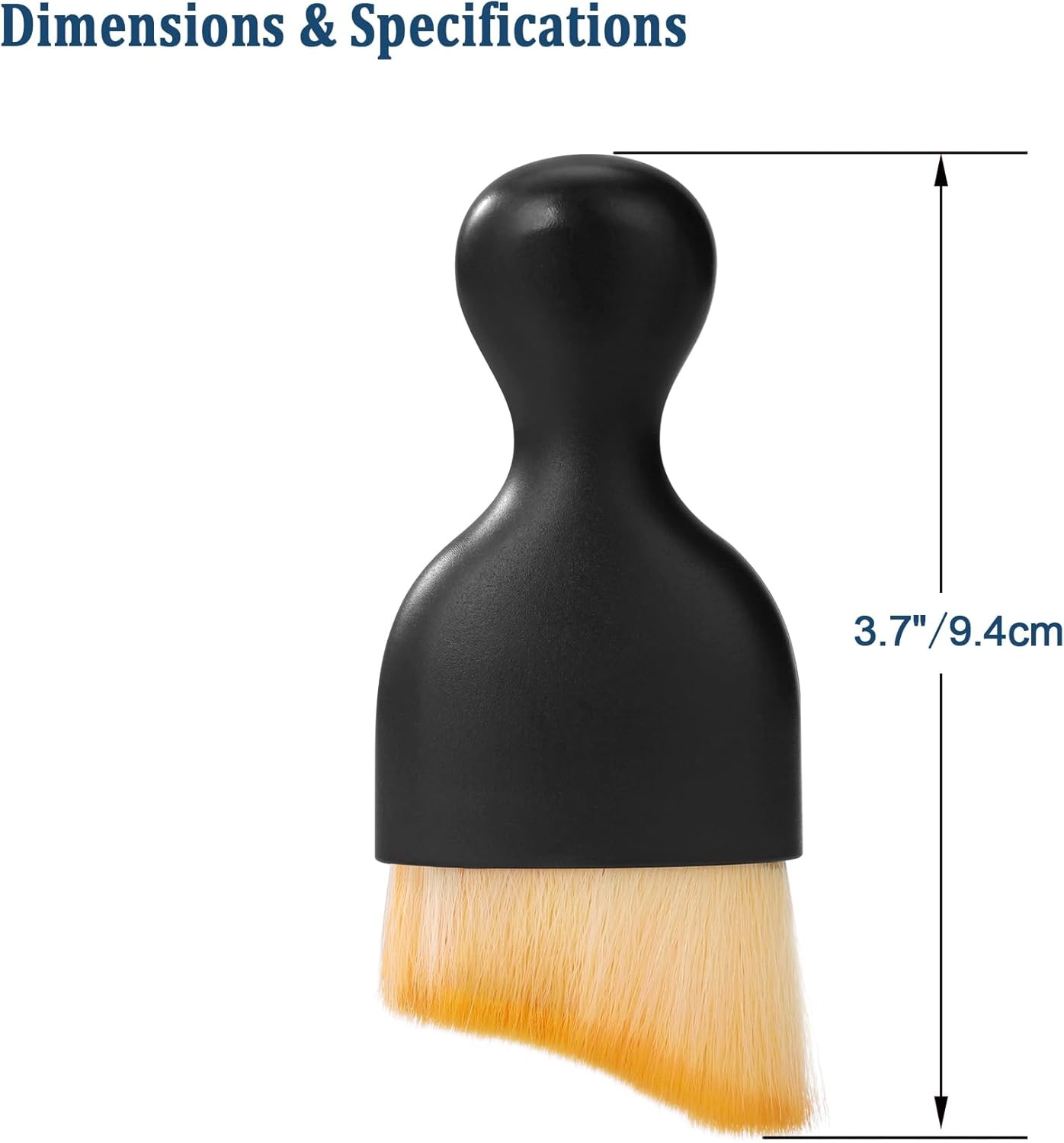 4-Pack Car Detailing Brush Set Soft Bristle Dashboard Air Vent Interior Cleaner