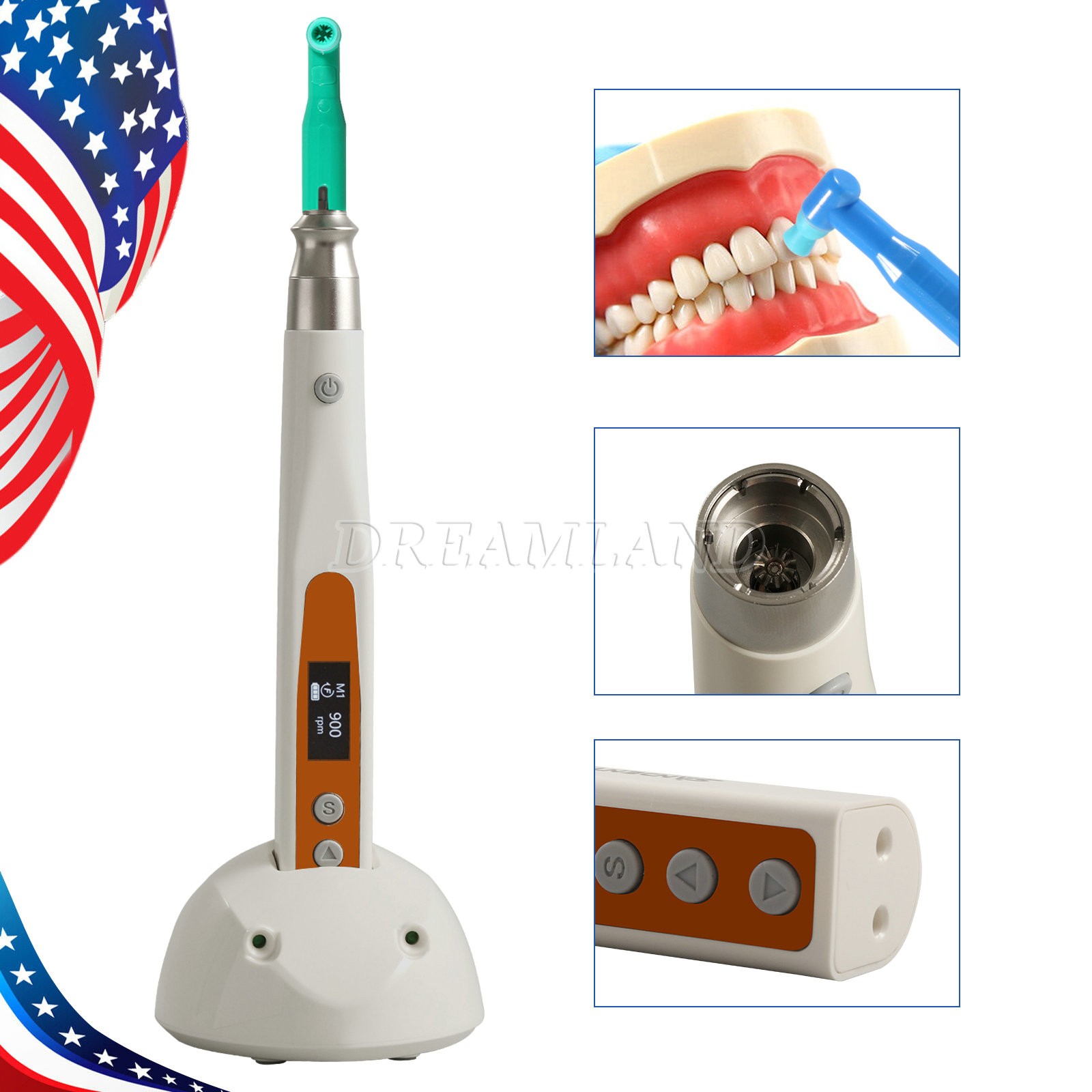USA Dental Unit Chair Computer Controlled DC Motor +Stool Chair TJ2688-A1