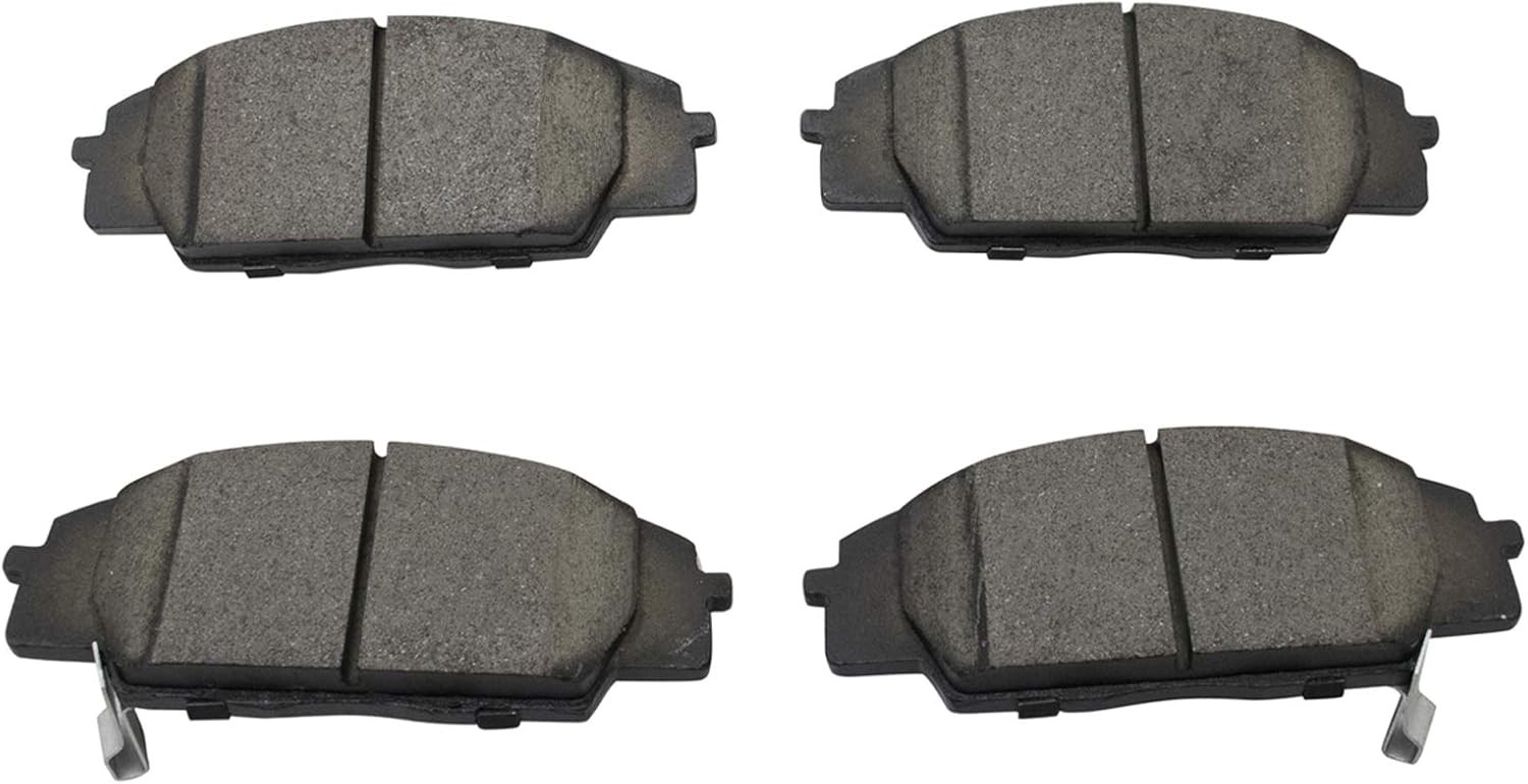 Front Ceramic Brake Pad & Vented Rotor Kit – OE-Fit, Includes Grease, Cleaner