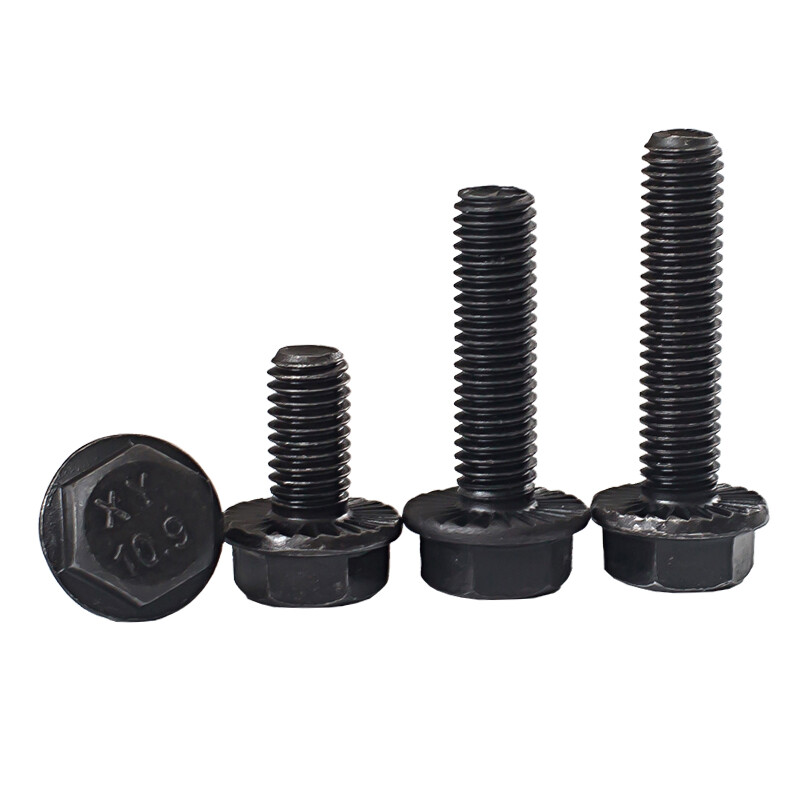 Hex Flanged Bolt M5M6M8M10M12M14M16 Serrated Flange Screws High Tensile 10.9