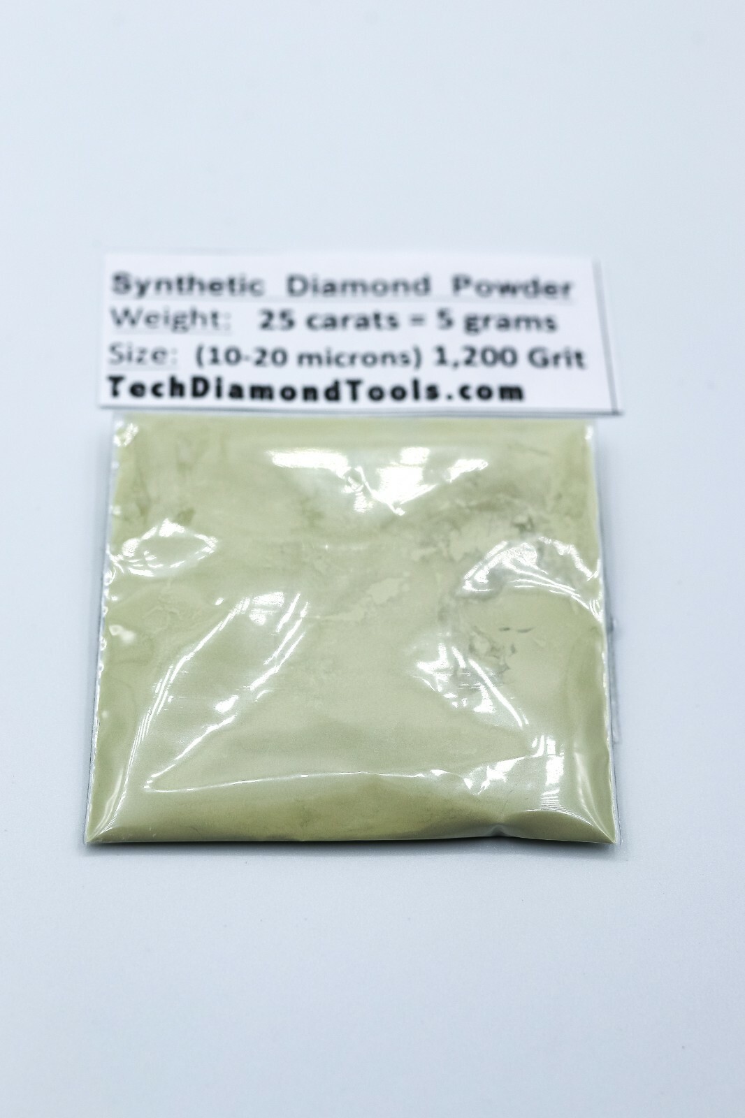 TechDiamondTools Diamond Powder 1,200 Grit 10-20 Microns, 25 cts = 5 Grams