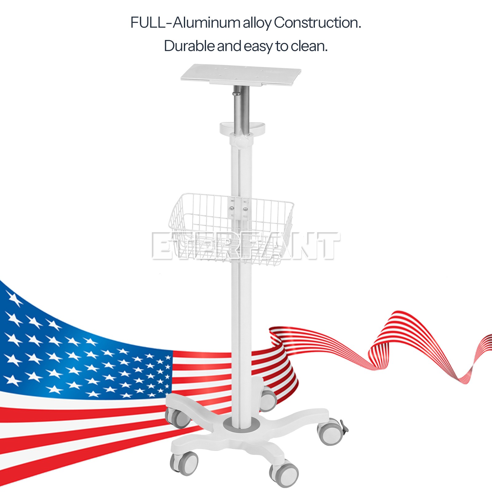Wall Mount Bracket with Screw Holes/Medical Trolley Cart for Patient Monitor