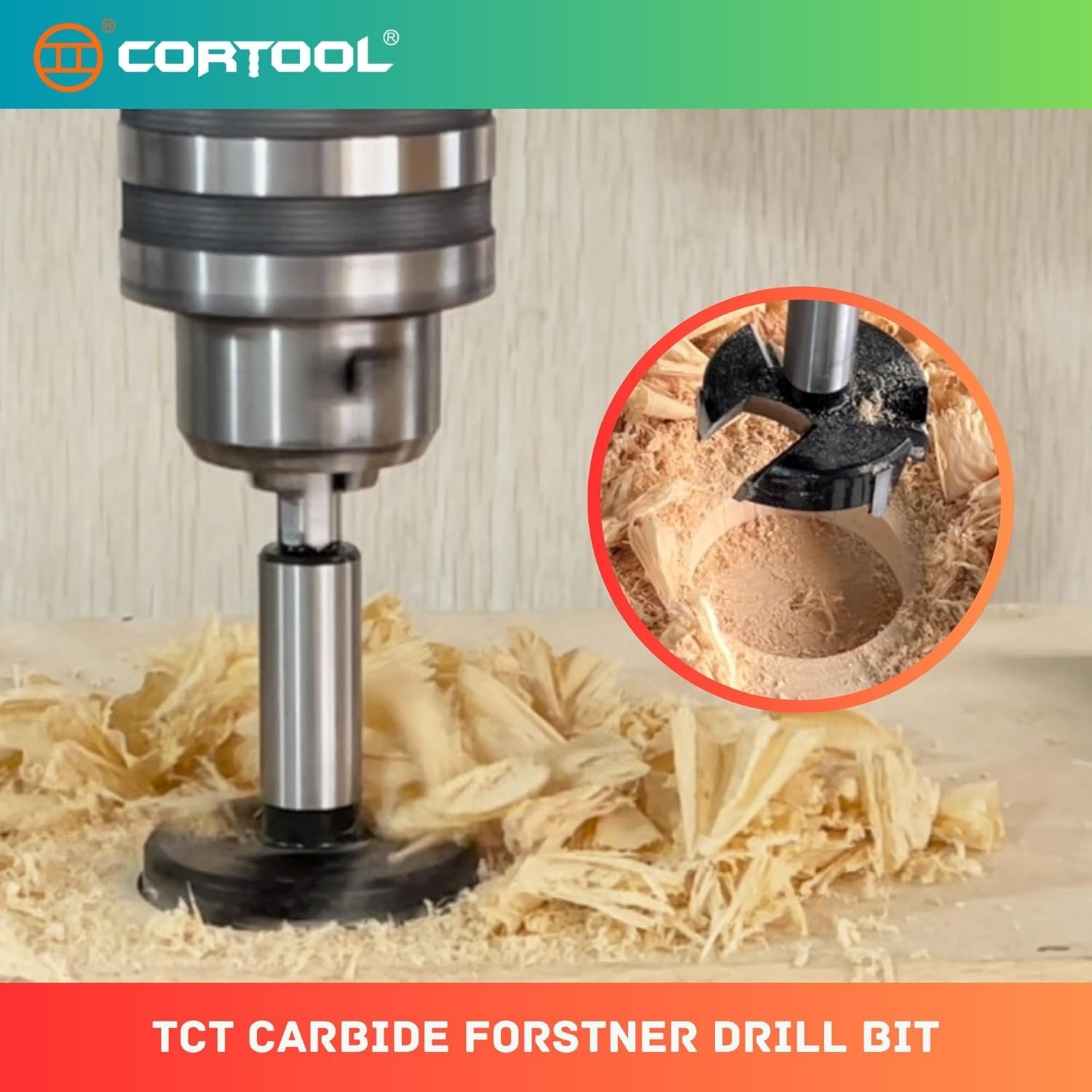 Forstner Drill Bit 3 Inch, Triple-Flute Carbide Tipped Forstner Bit… Fast Ship