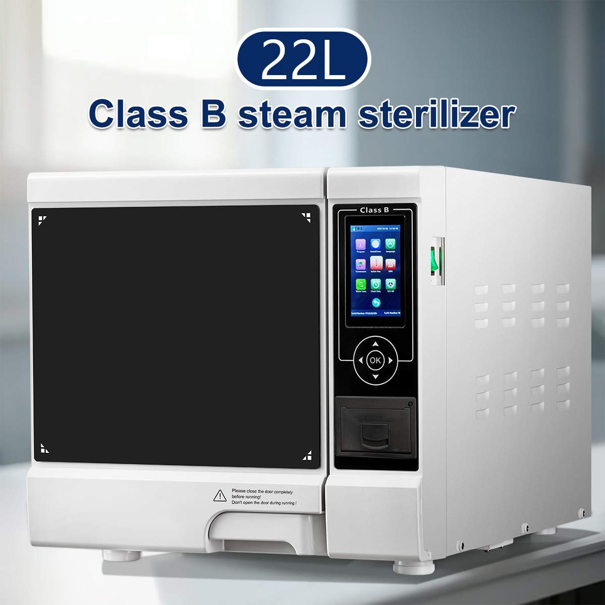 Medical Dental CLASS B Sterilizer Sterilization Pouches Autoclave Bags Tray Rack