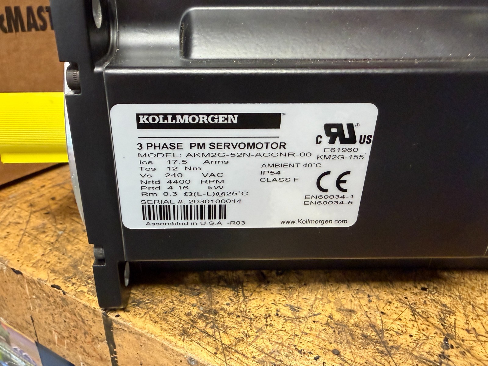 KOLLMORGEN AKM42G-ANC2R-00 Servo Motor NEW