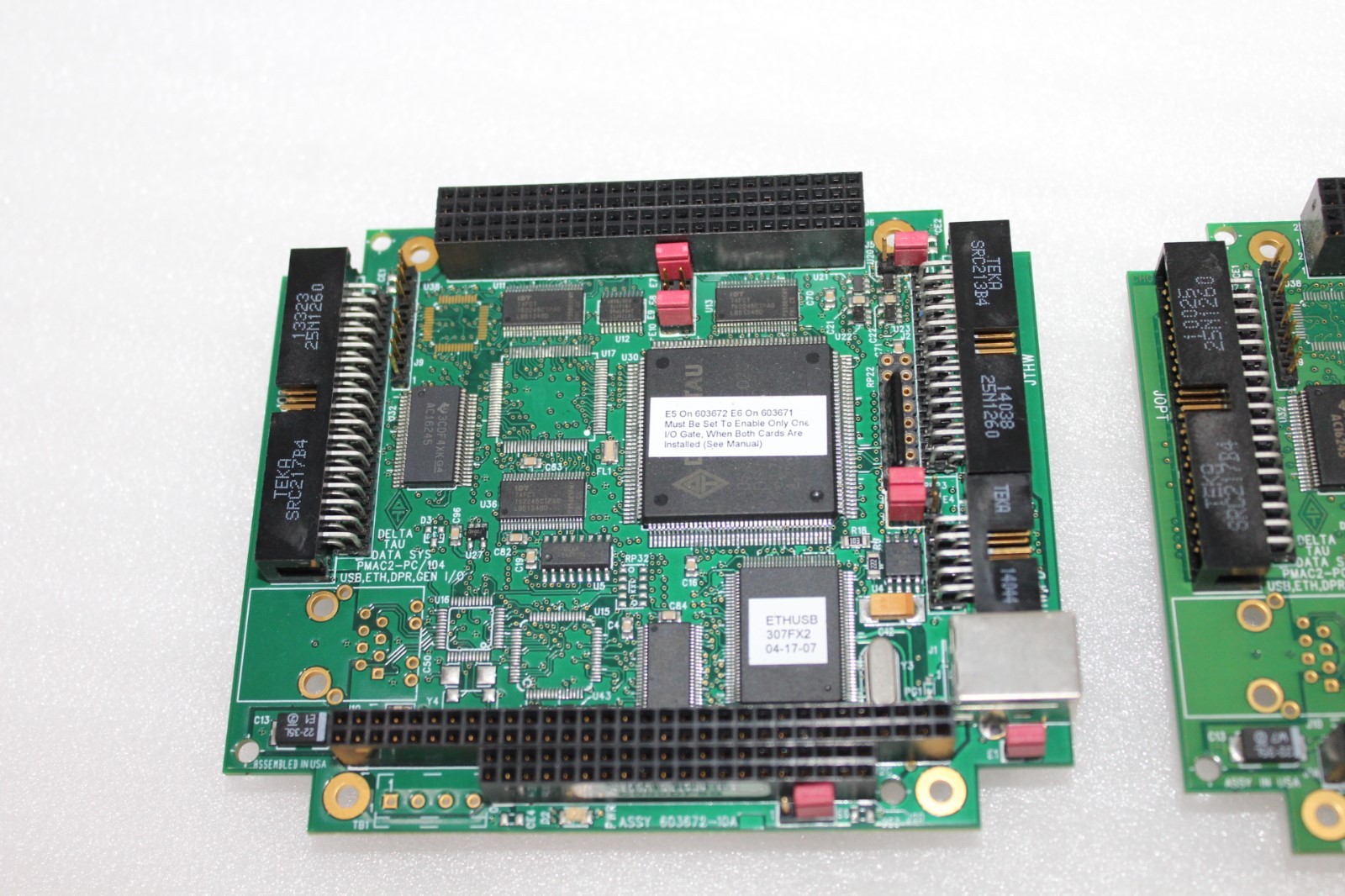 Delta Tau PMAC2-PC/104 USB,ETH,DPR,GEN I/O ASSY 603672-10A Multi-Axis Controller