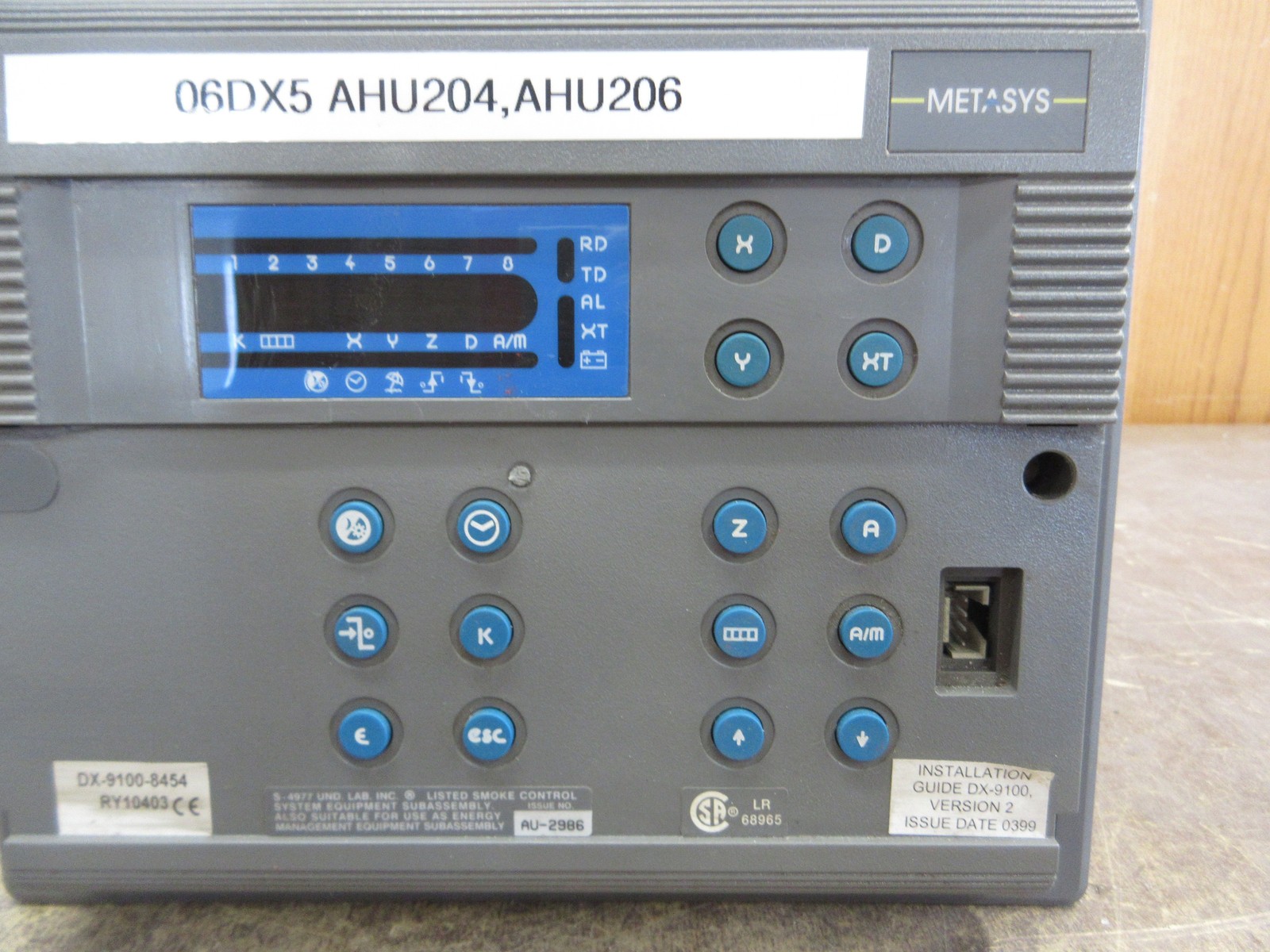 Johnson Controls/Metasys Controller DX-9100-8454 24VAC *No Cover* Used