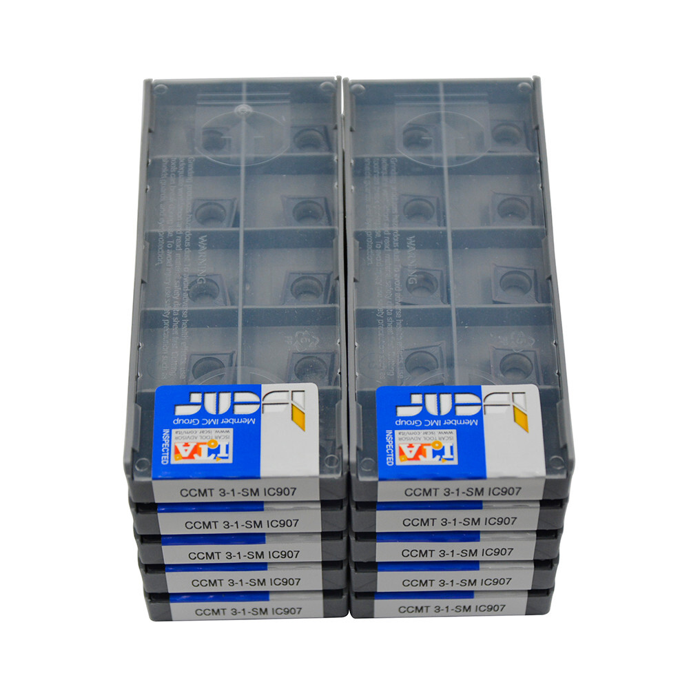 100pcs CCMT 09T304-SM CCMT 3-1-SM IC907 CNC Carbide Insert CCMT insert cnc blade