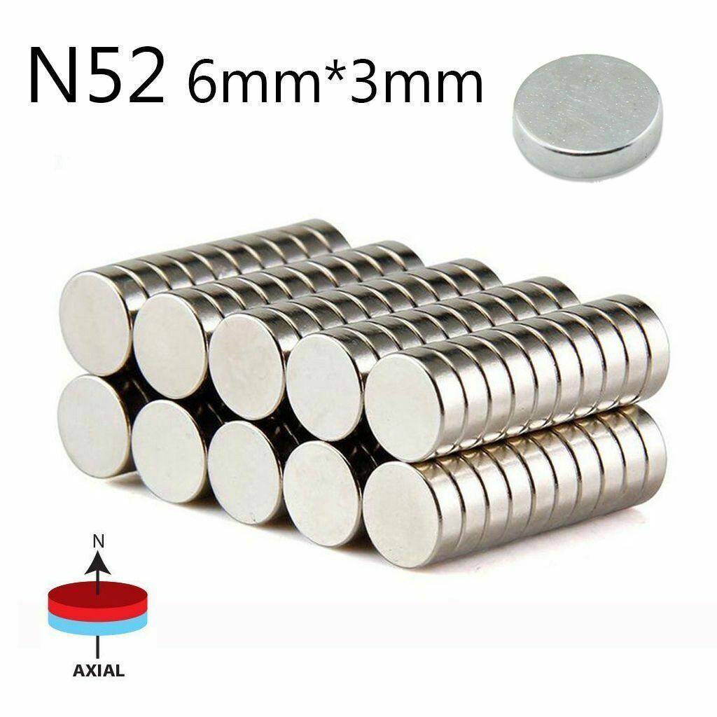 Lot Neodymium Magnets N52 Disc Round Super Strong Rare Earth Small Large Magnet