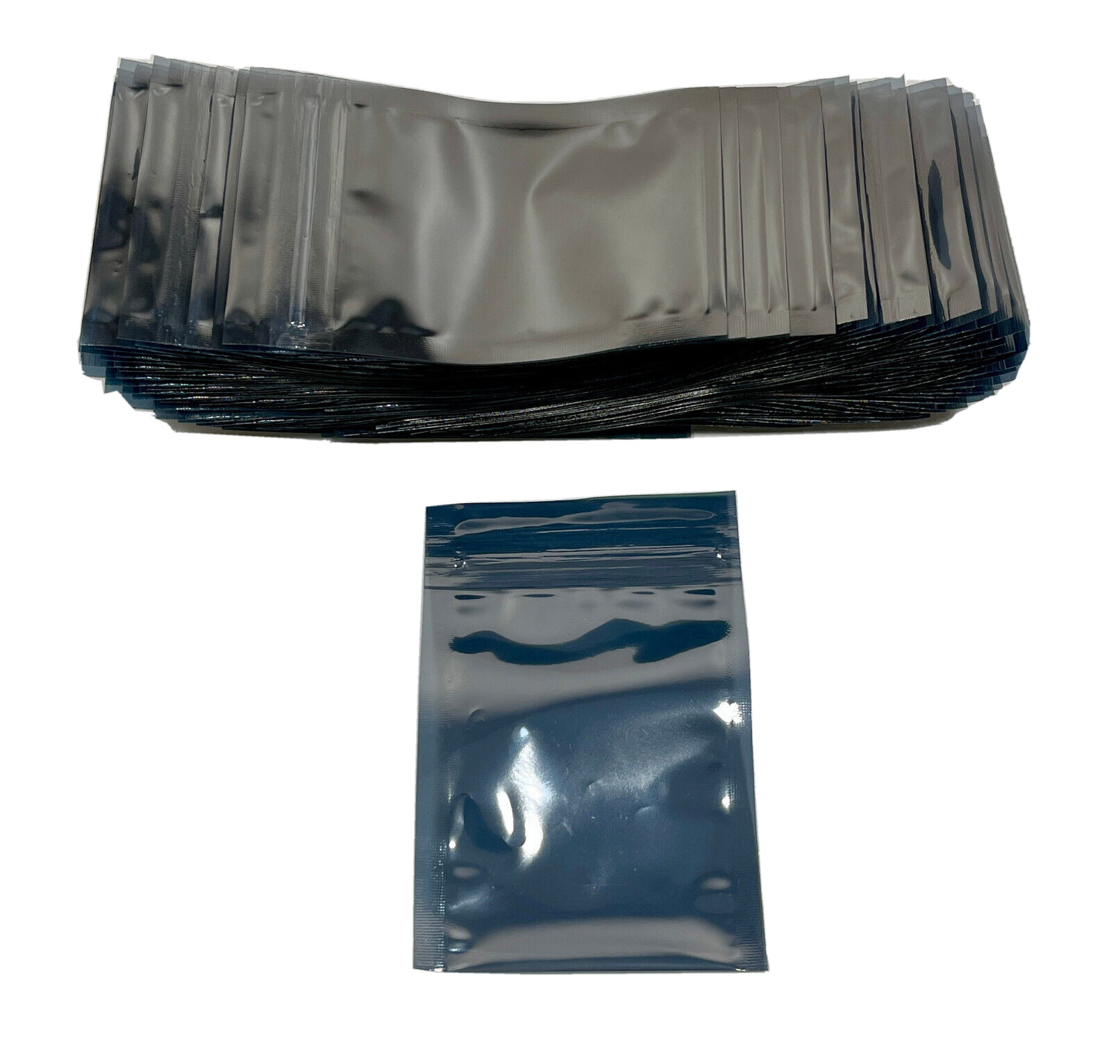 100 Anti Static Shielding ESD Bags 2″ x 3″ Small Zippered Reclosable Resealable