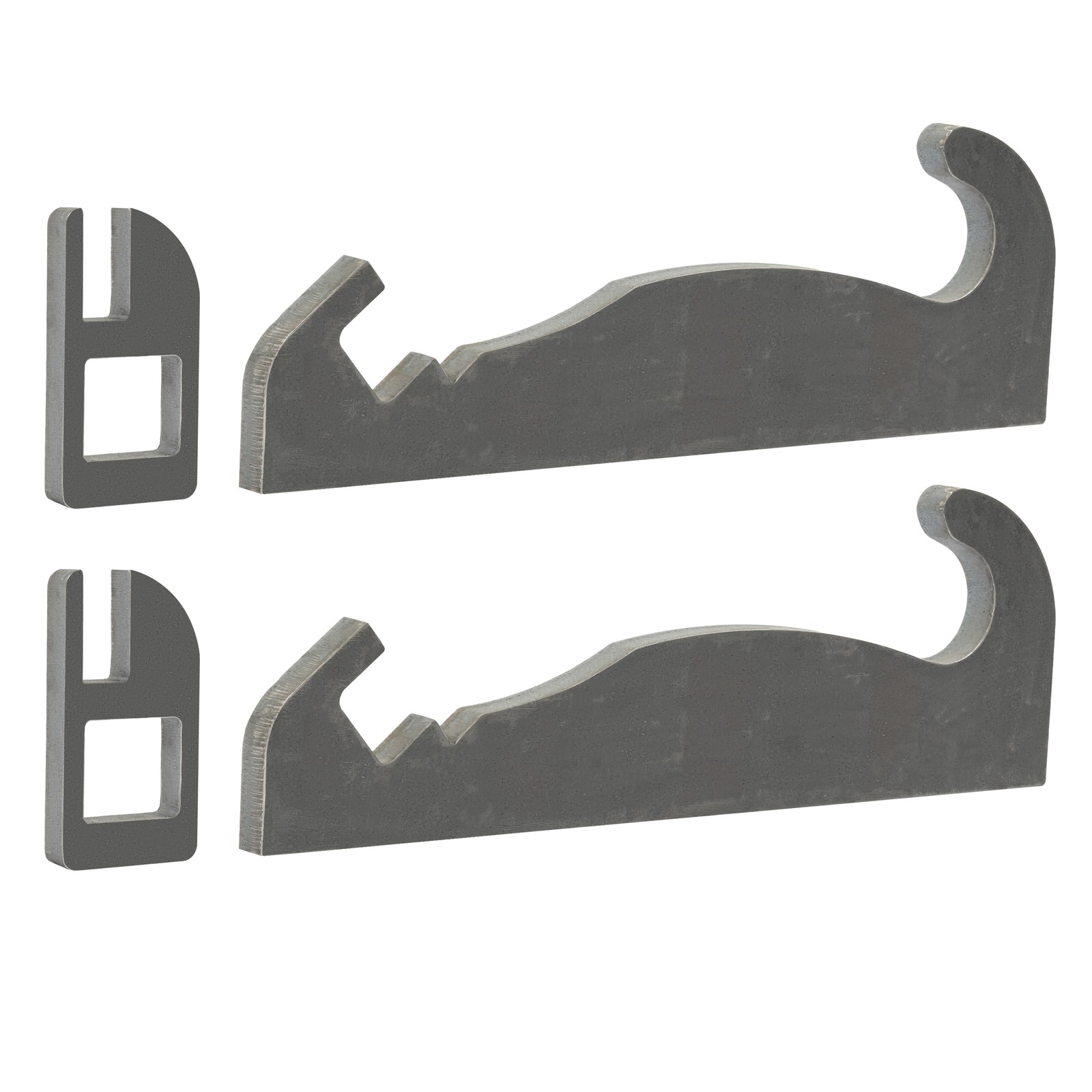 2pcs Steel Quick Attach Bracket 1-1/2″ For Cat Fusion Coupler Loader mounts
