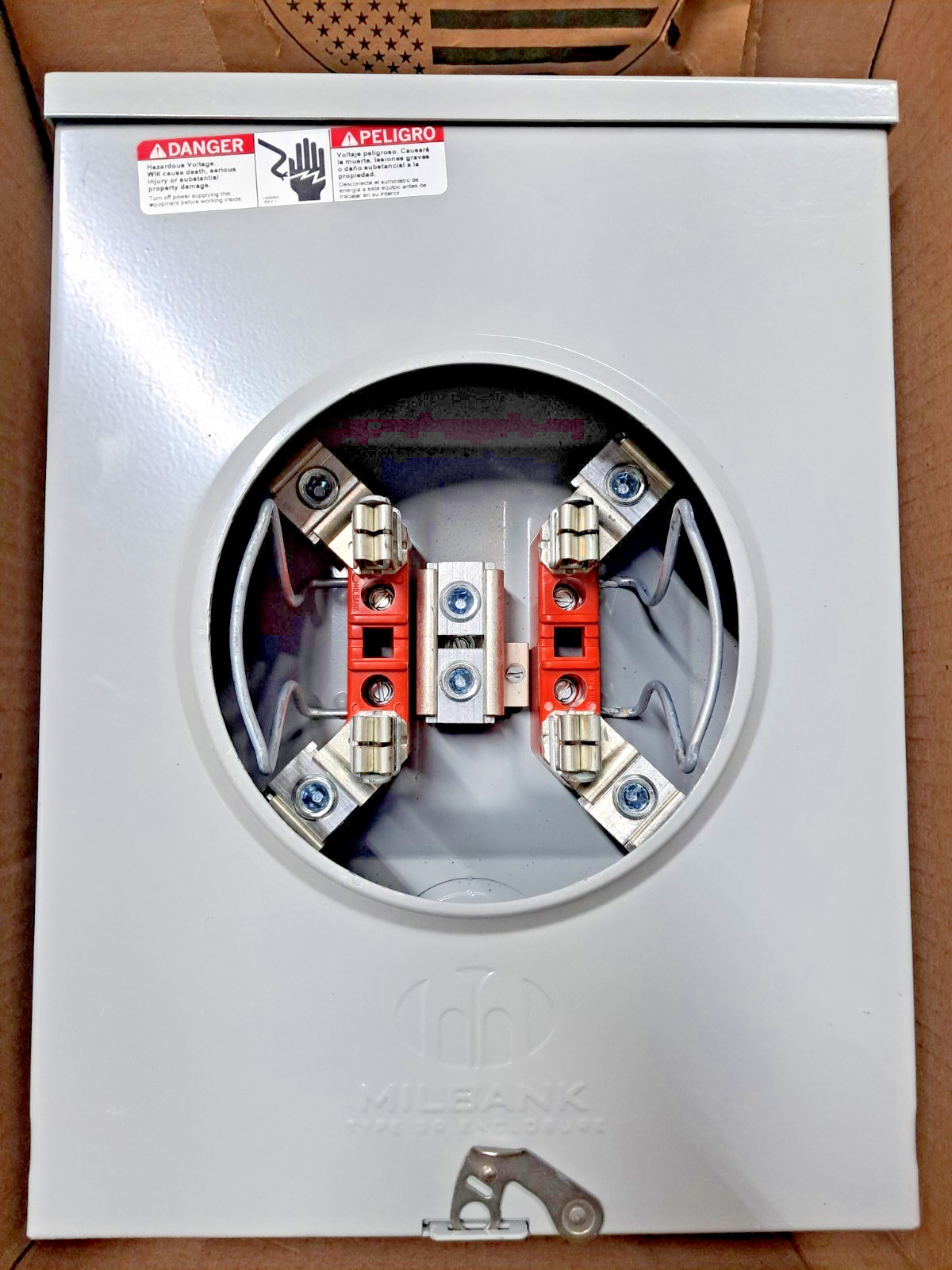 Milbank U7040-XL-TG-HSP Terminal 200 Amp Meter Socket – Gray