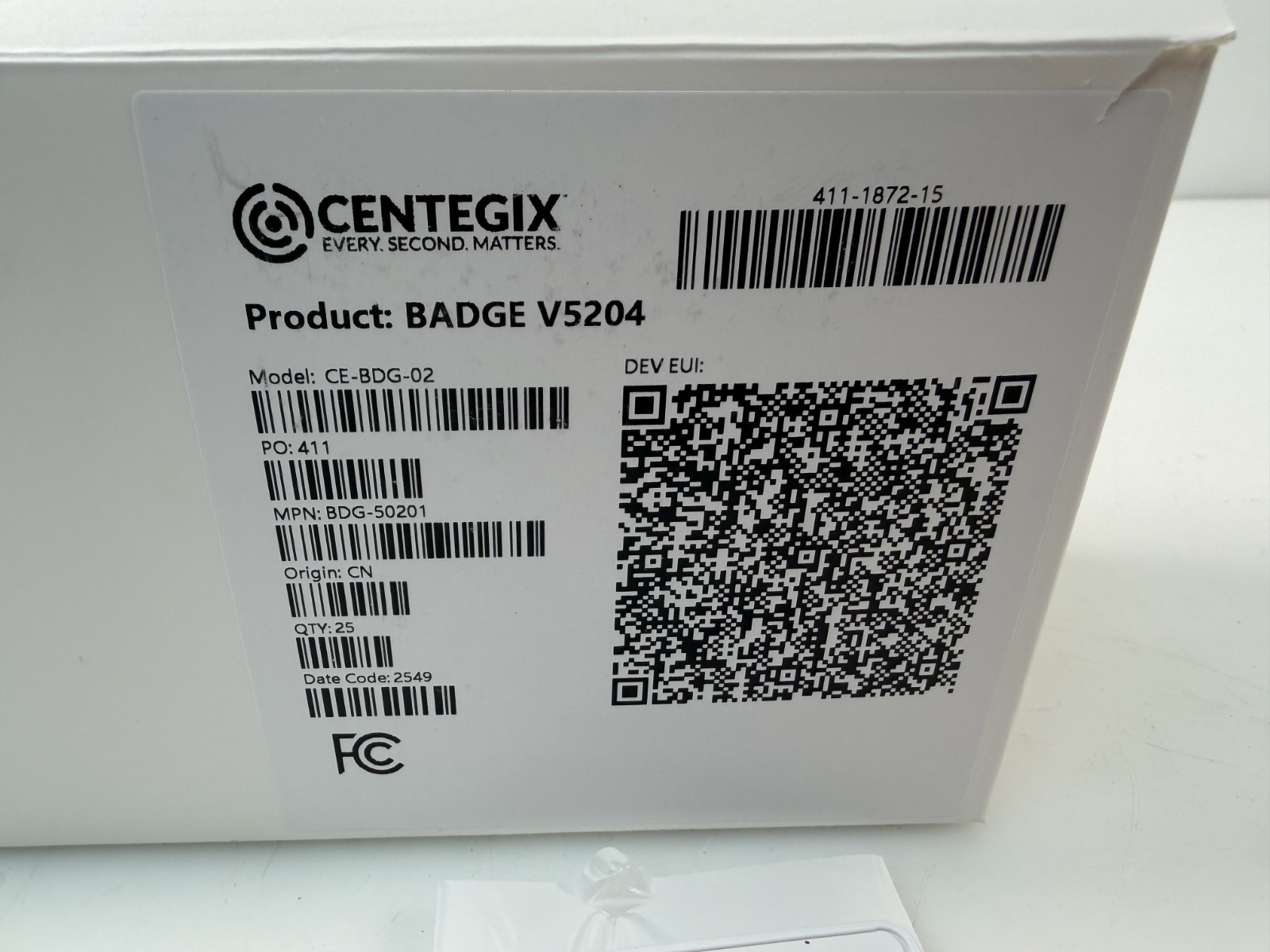 (Box of 25) Centegix CrisisAlert Wearable Panic Button Badges CE-BDG-02 NEW