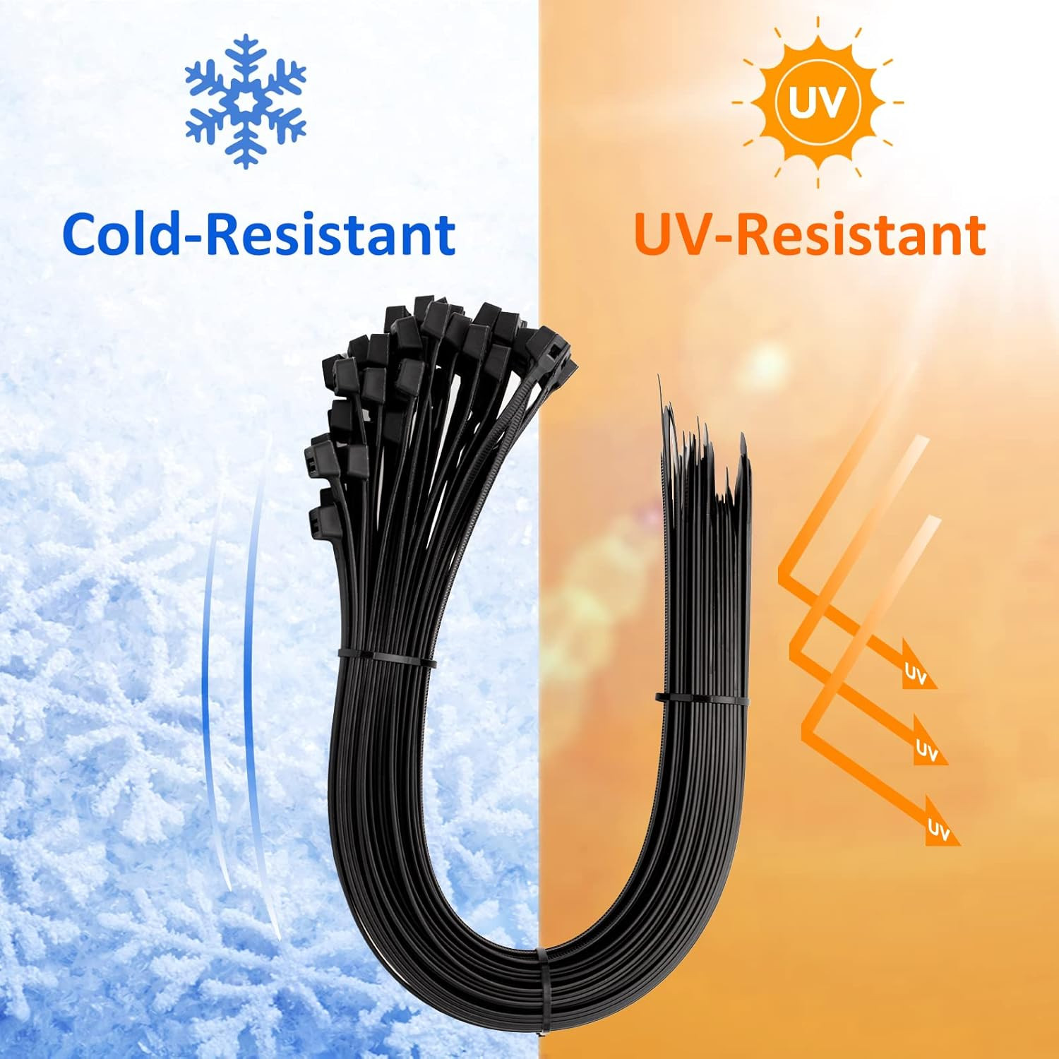 Large Zip Ties 36 Inch (50 Pack), Long Zip Ties Heavy Duty with 250 Lb Tensile S