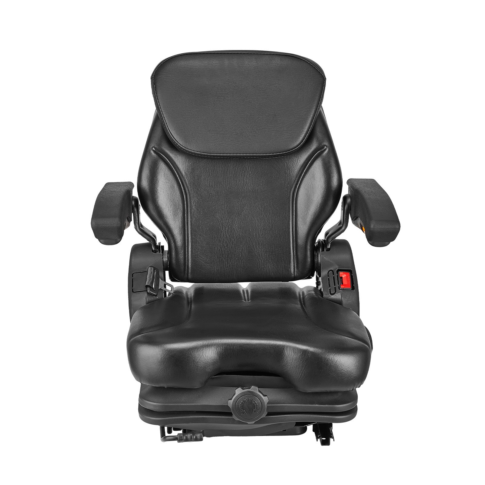 VEVOR Forklift Seat Fold Down Tractor Suspension Seat Adjustable Back & Headrest