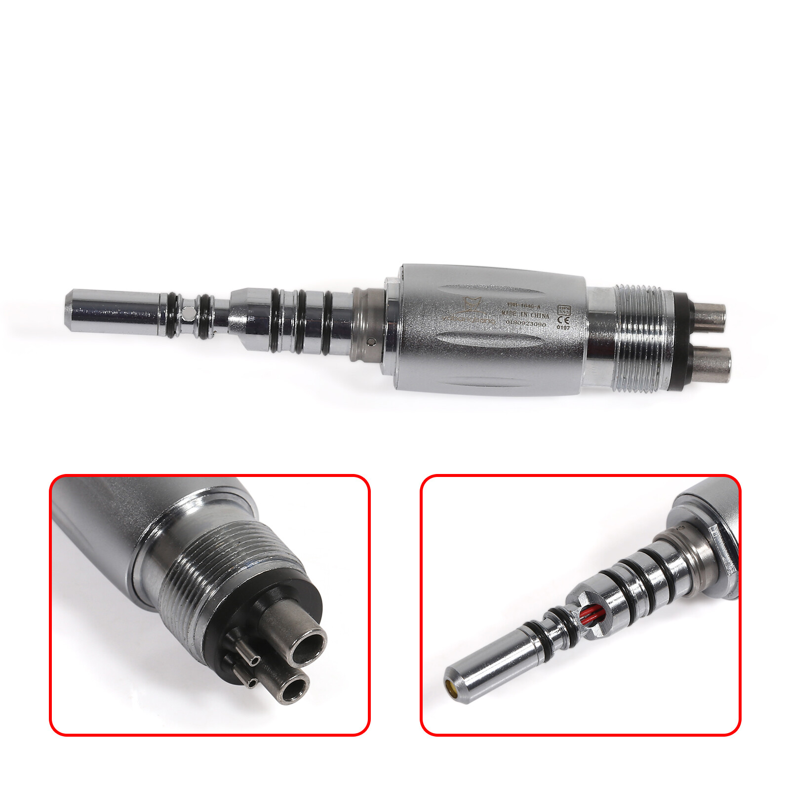 Dental LED Quick Coupler 4/6 Hole fit Kavo Multiflex LUX Fiber Optic Handpiece