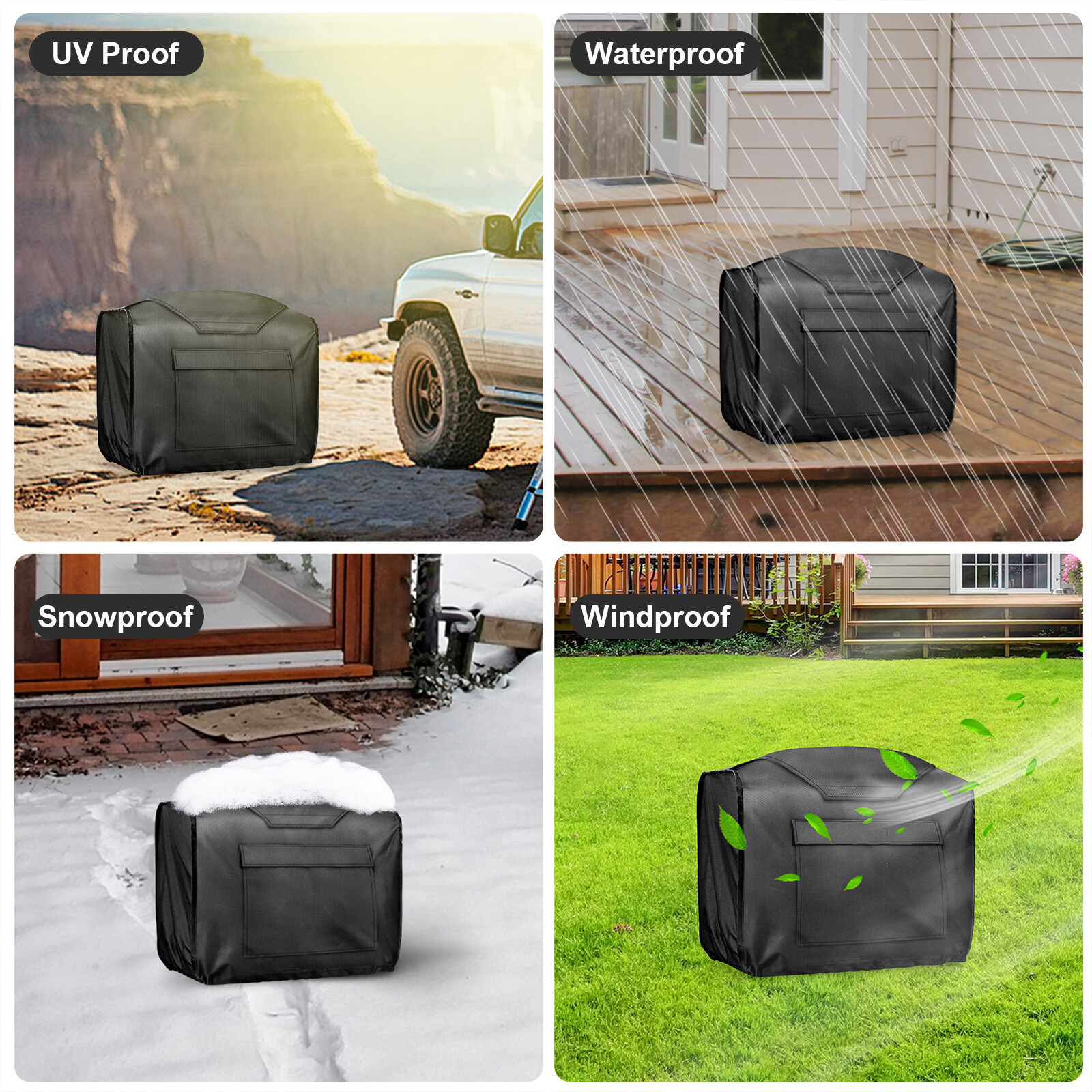 Waterproof Generator Cover Heavy Duty, Portable Outdoor Storage Cover 21x11x16″