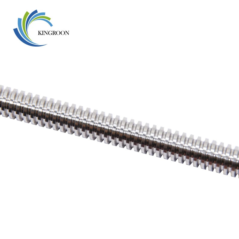 Lead 2mm Trapezoidal Screw Without Copper Nut T8 Lead Screw 100/150/200/250/300