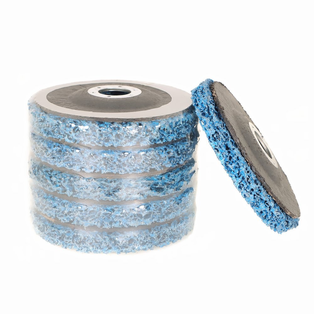 10 Piece 4.5” Poly Strip Disc Wheel Paint Rust Removal Clean Angle Grinder New