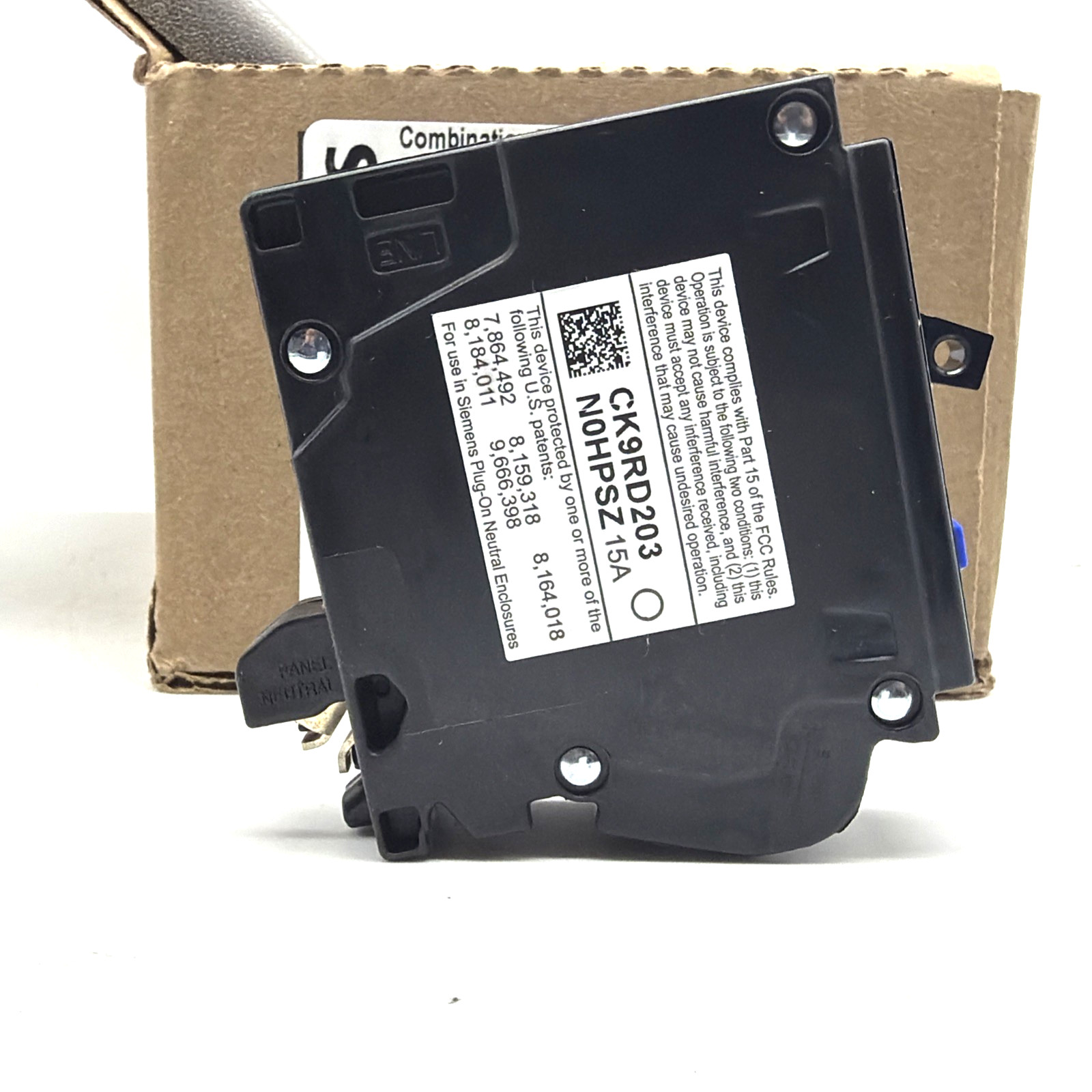 Siemens QA115AFCN 15A 1-Pole AFCI Arc Fault Plug-On Neutral Breakers Pack 10 NEW