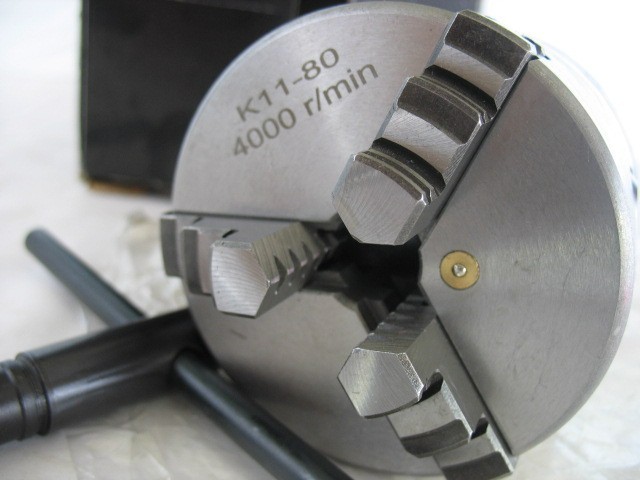 Precision Manual Lathe Chuck 3″, 3 Jaws, 5C Mount, Self-Centering 230-6003 -NEW-
