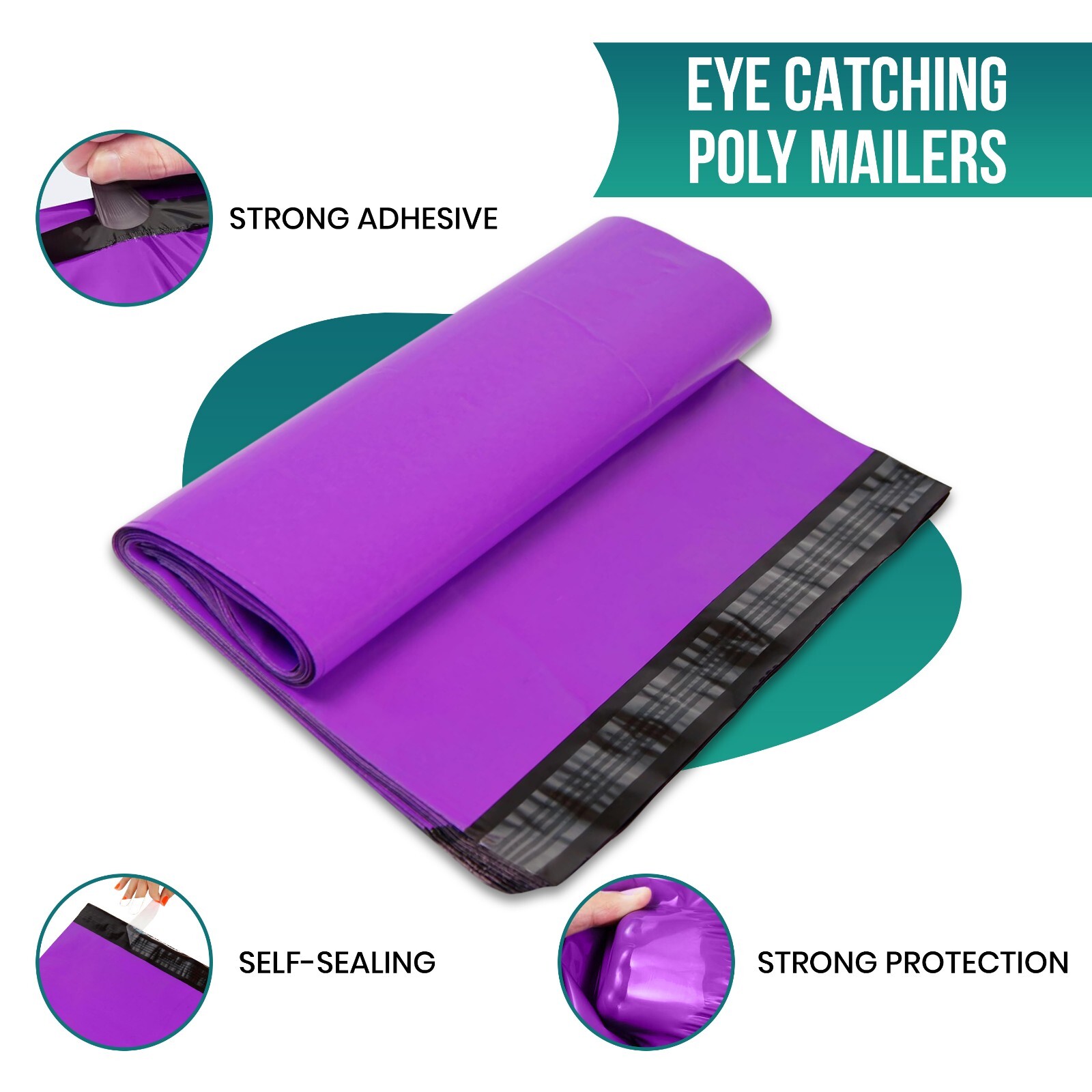 Any Size Color Poly Mailers Self Sealing Shipping Bags Plastic Mailing Envelopes