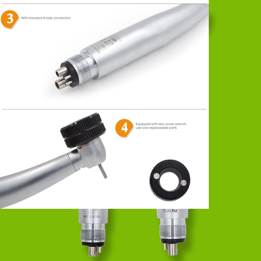 OLED+ 5 Light LED E-Generator Dental High Speed Fiber Optic Handpiece 2/4Hole