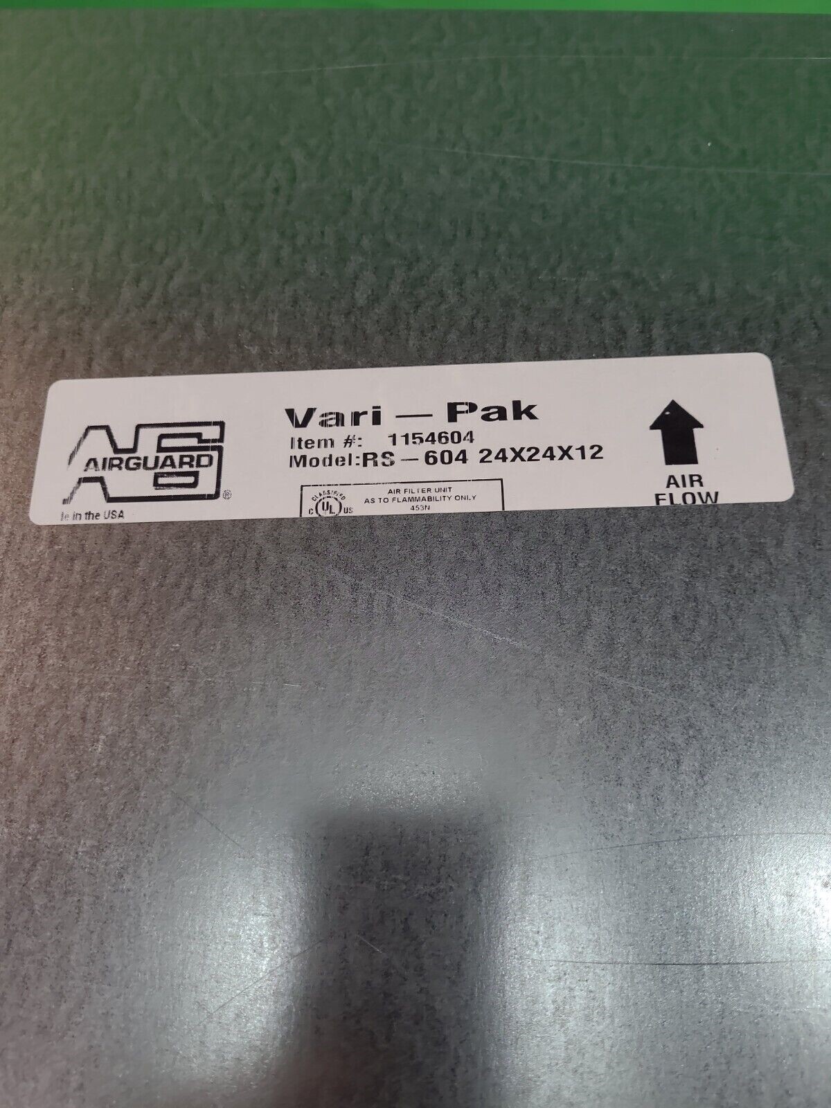 CLARCOR RS-604-1154604-24X24X12-VARI-PAK S BOX STYLE AIR FILTER-LOT OF 24