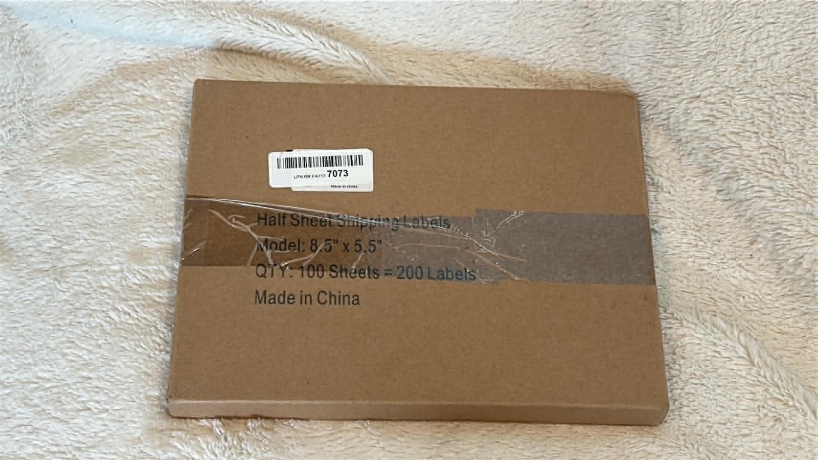 200 Half-Sheet Shipping Labels 8.5″x5.5″ – Self Adhesive – 2 Per Sheet