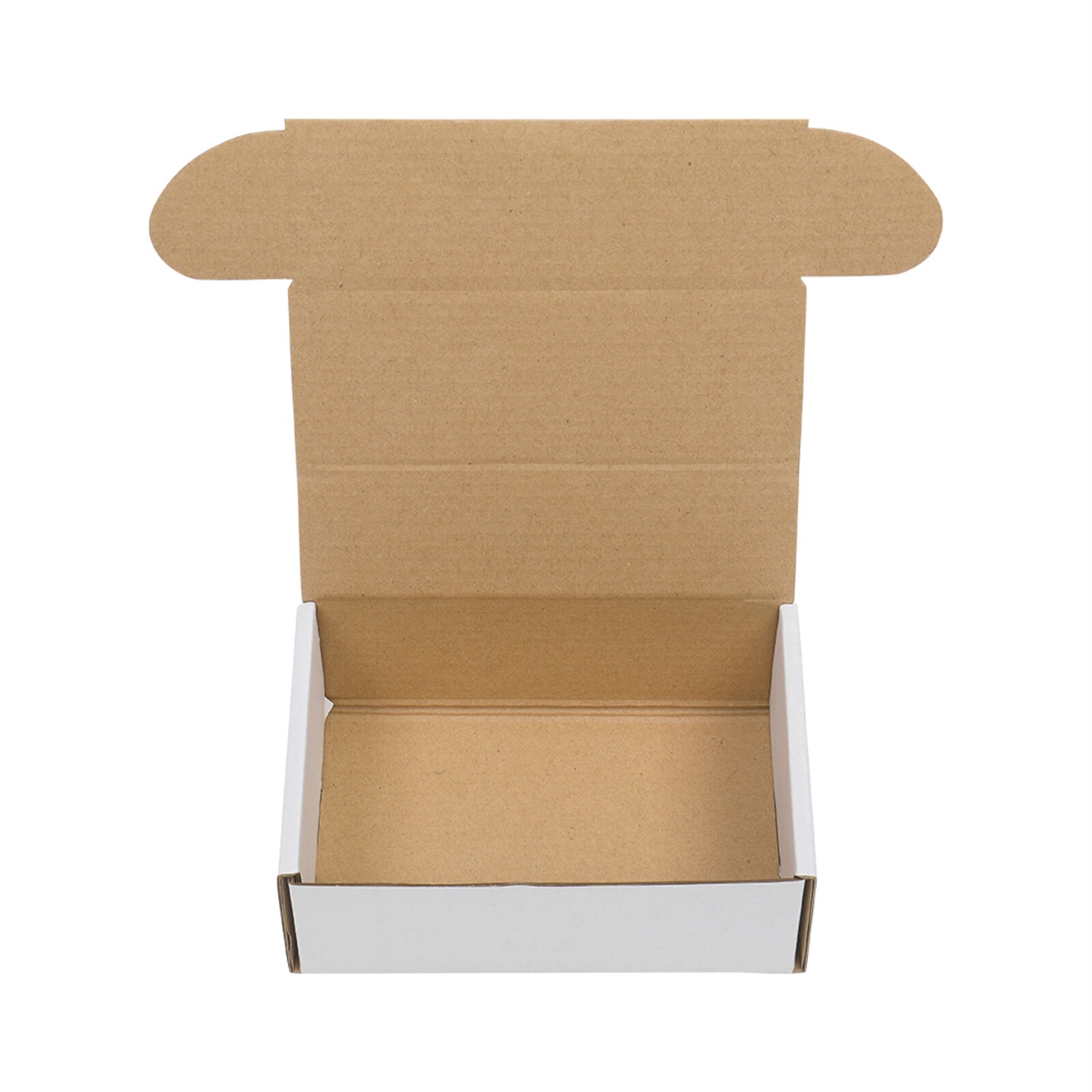 6x4x2” Shipping Boxes 50 Pack White Corrugated Cardboard Box Mailer Paper Boxes