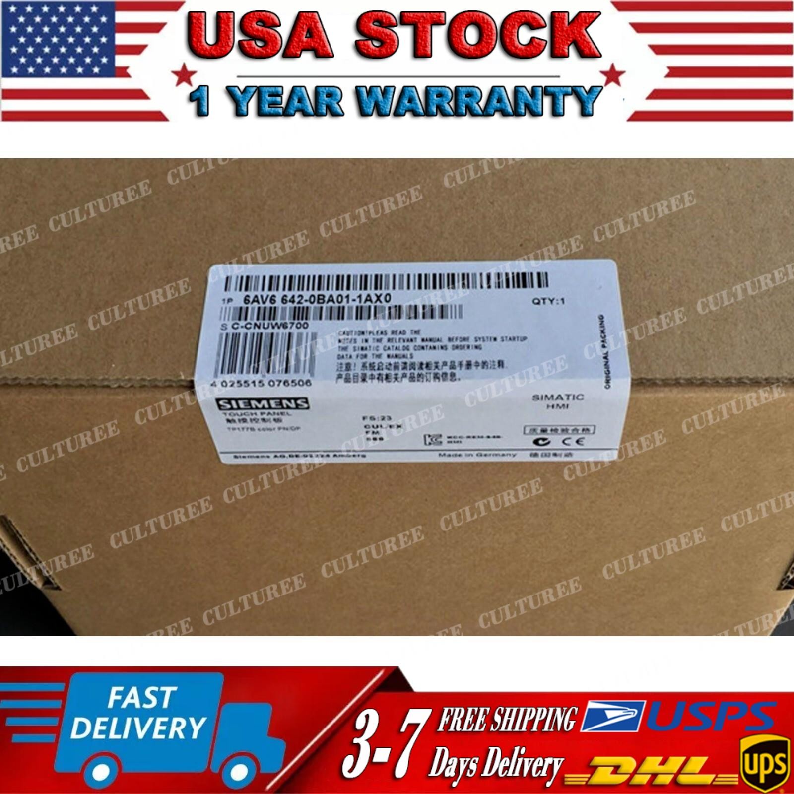 SIEMENS hmi touch panel 6AV6642-0BA01-1AX0 sealed box 6AV6642-0BA01-1AX0 by DHL