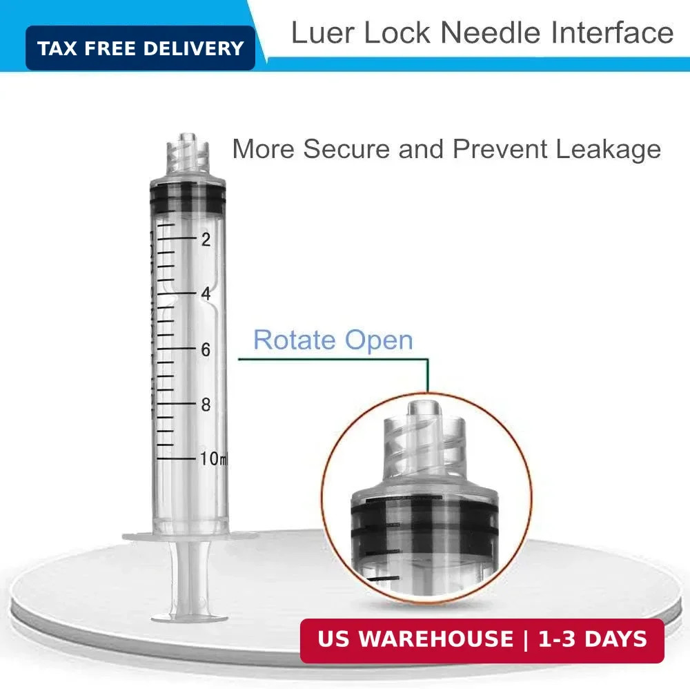 50 Pcs – 20ml Syringes with 14ga, 20ga,21ga, 23ga Blunt Tip Needles With Syringe