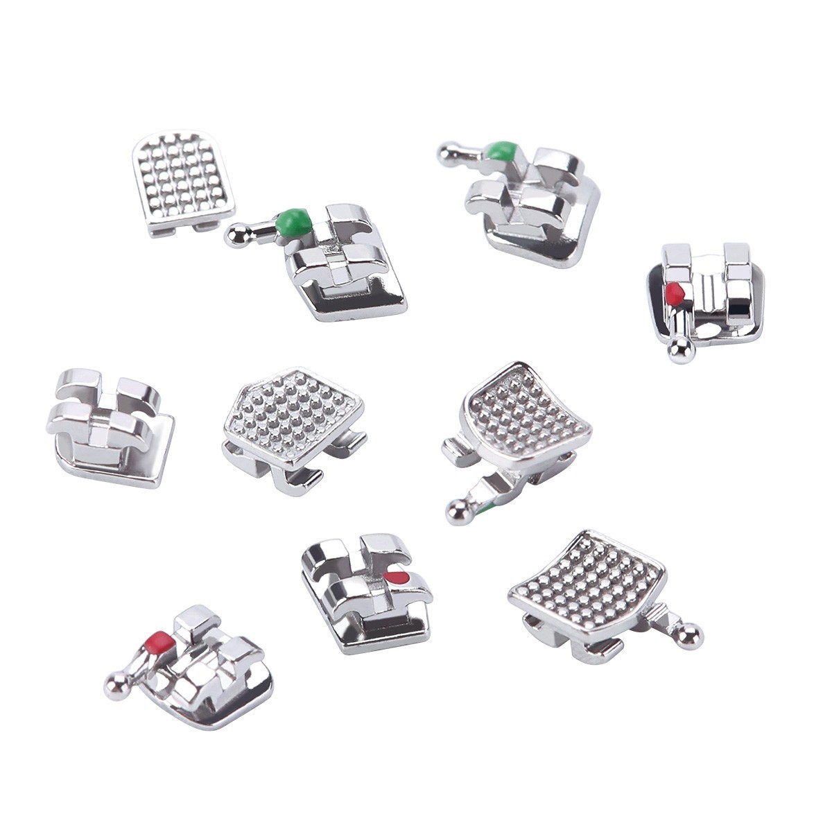 Dental Orthodontic MIM Monoblock Bracket Braces Mini Roth/MBT 022/018 Hooks 345