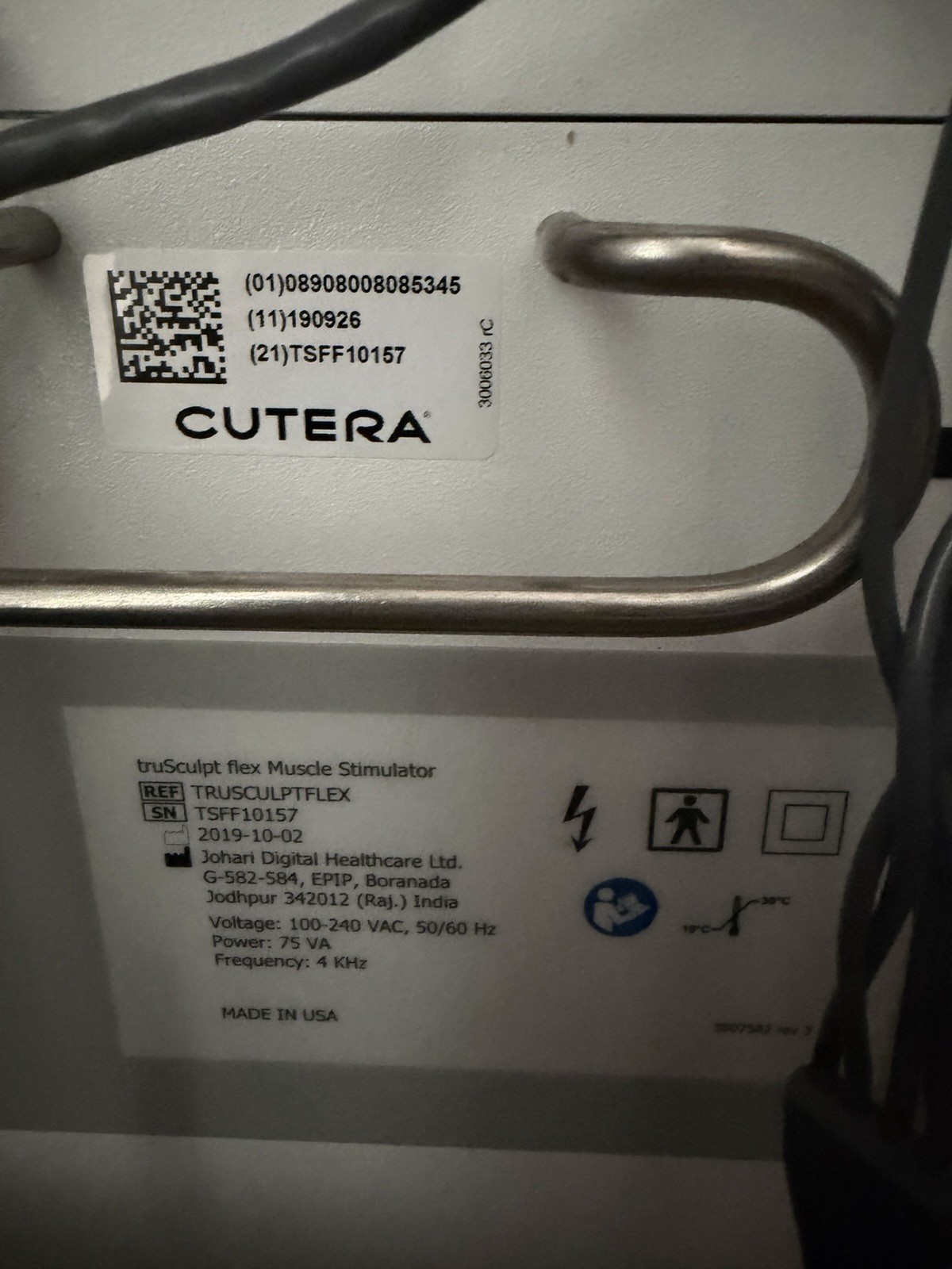 CUTERA truSculpt flex Cart-Mounted Muscle Stimulator for Body Contouring