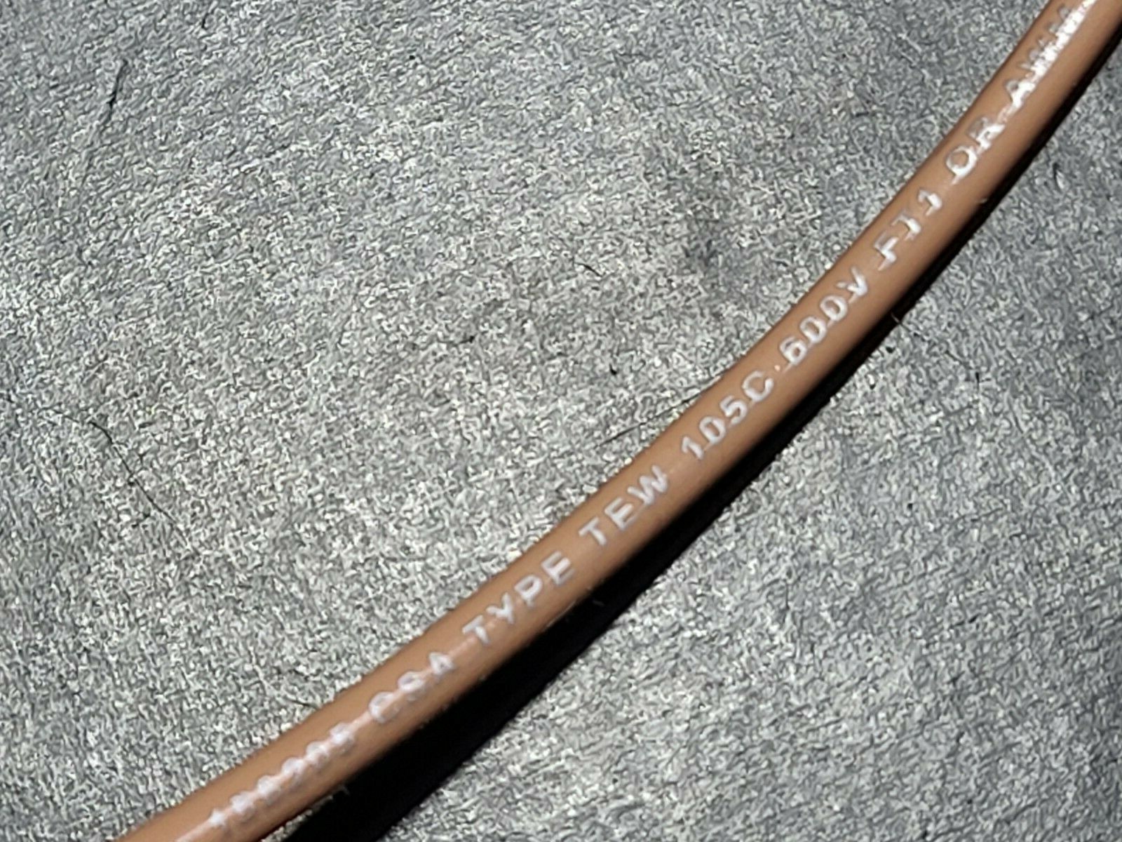 Southwire #18awg Stranded Bare Copper UL-1056/1275 600V Hook-Up Wire Tan /50ft